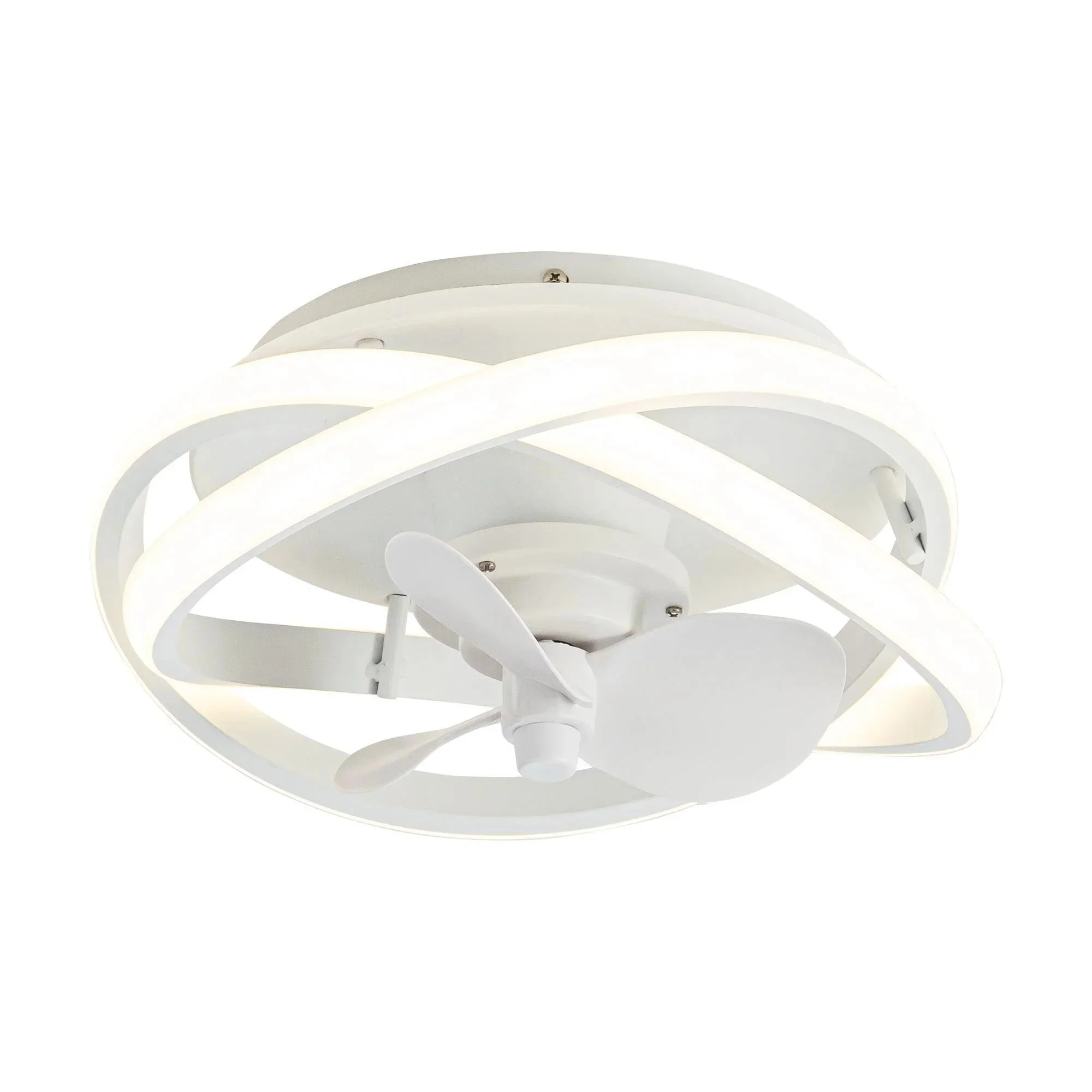 Parrot Uncle Vaczon 13-Inch Flush Mount Caged Fan with Light and Remote Control (F8302110V) - Image 10