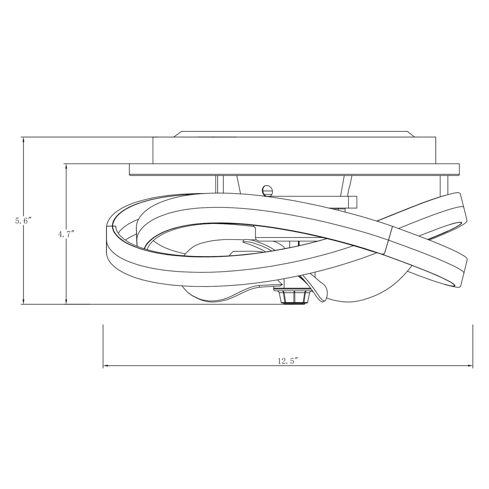 Parrot Uncle Vaczon 13-Inch Flush Mount Caged Fan with Light and Remote Control (F8302110V) - Image 15