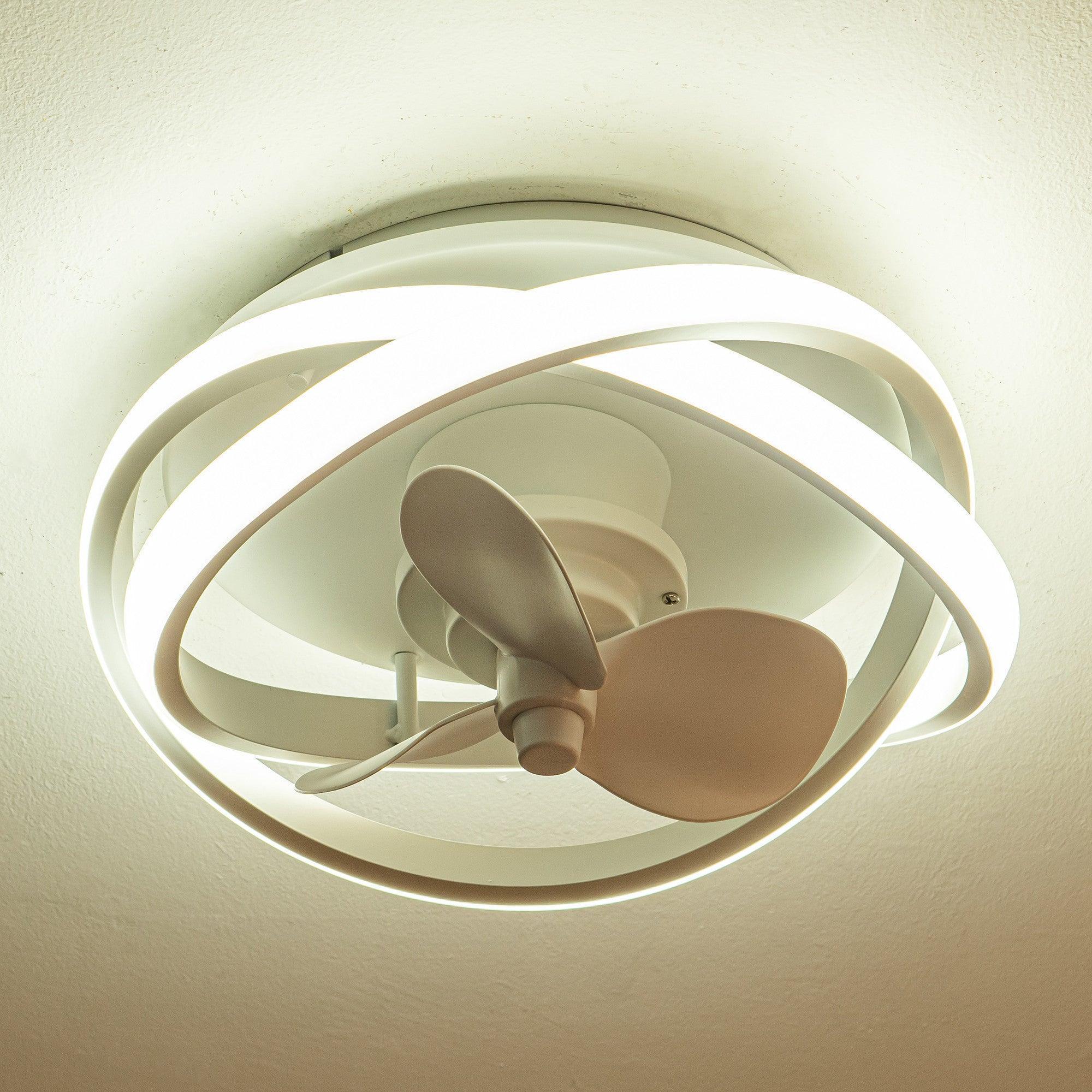 Parrot Uncle Vaczon 13-Inch Flush Mount Caged Fan with Light and Remote Control (F8302110V) - Image 6