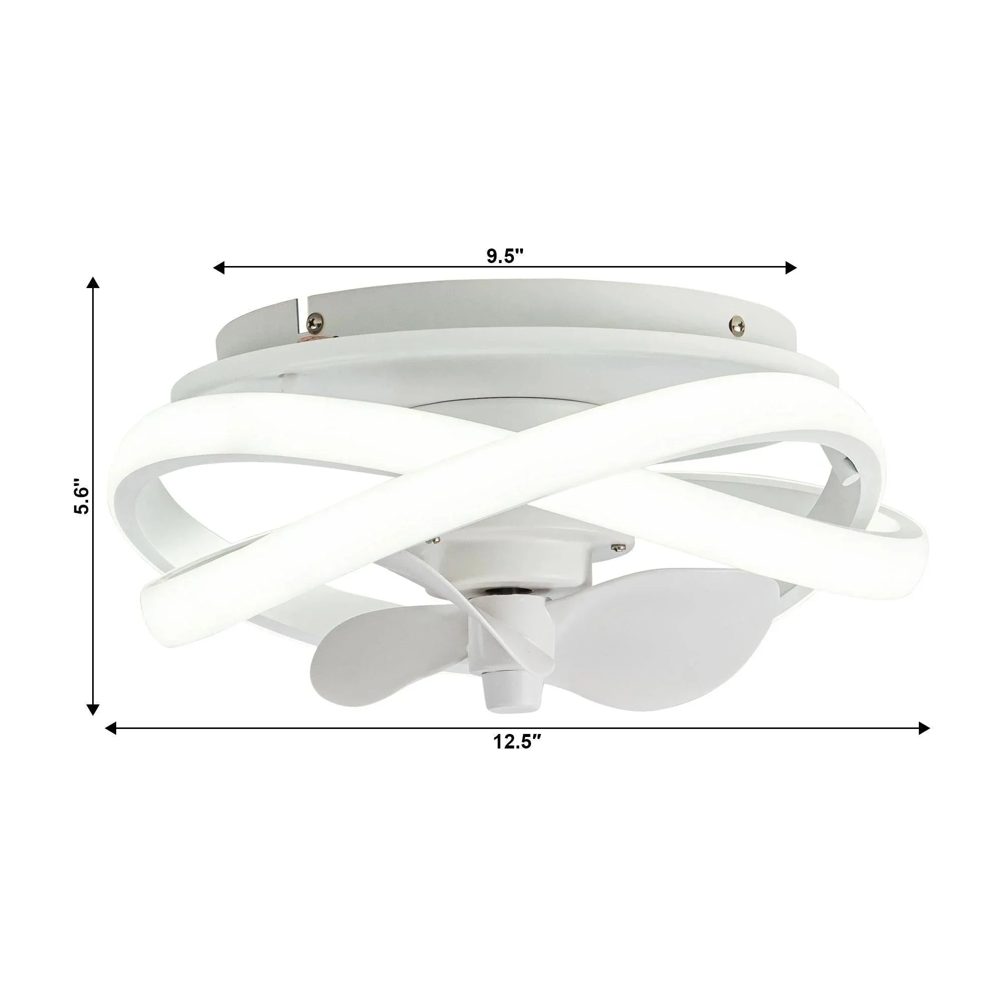 Parrot Uncle Vaczon 13-Inch Flush Mount Caged Fan with Light and Remote Control (F8302110V) - Image 7