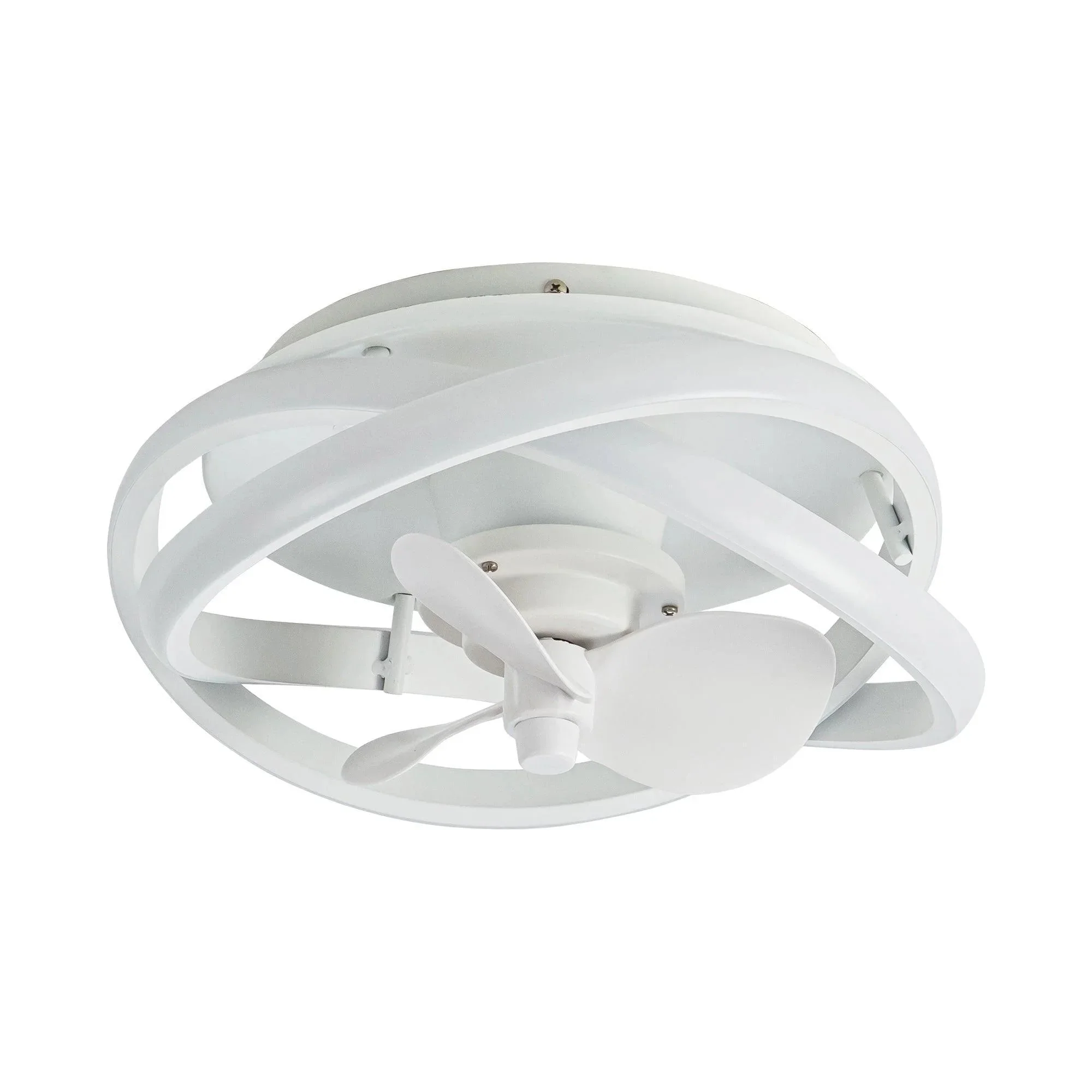 Parrot Uncle Vaczon 13-Inch Flush Mount Caged Fan with Light and Remote Control (F8302110V) - Image 9