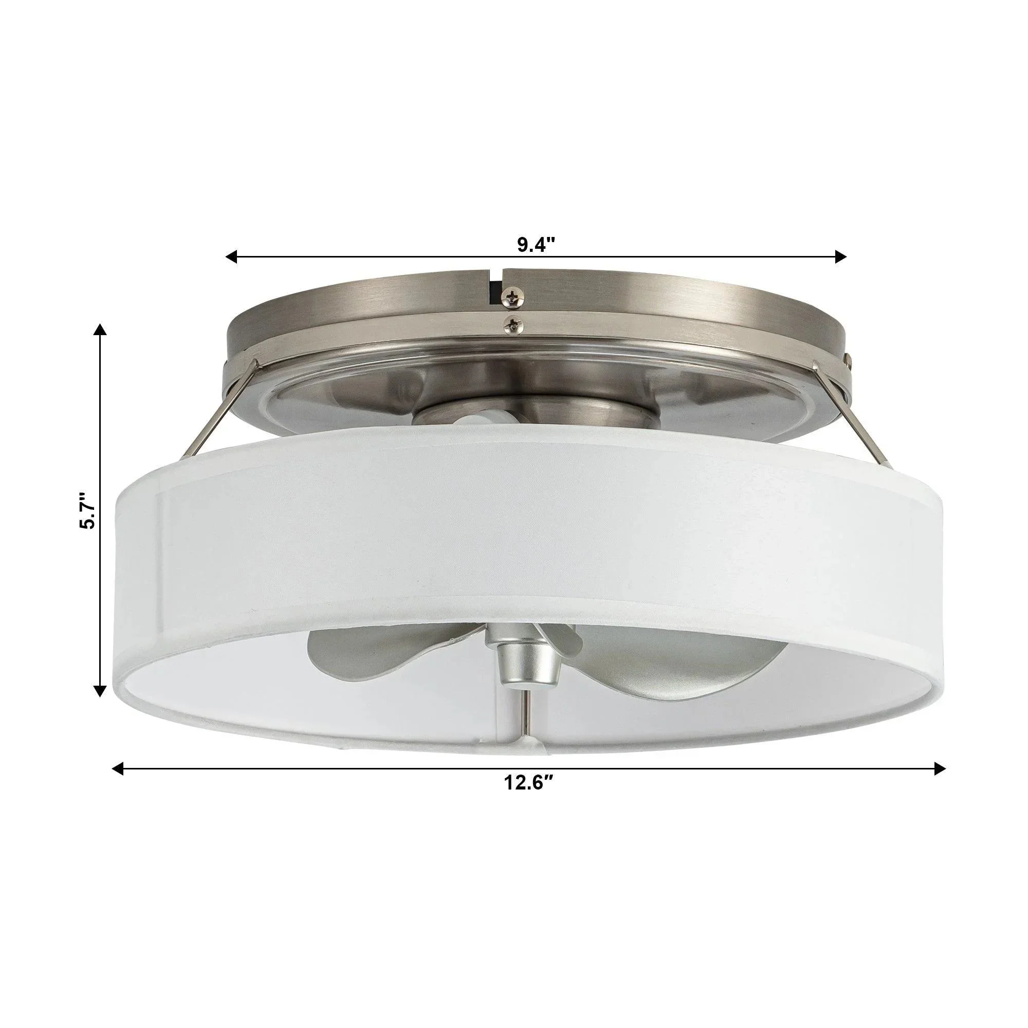Parrot Uncle Vaczon 13-Inch Modern Flush Mount Ceiling Fan (F8293110V) - Image 8