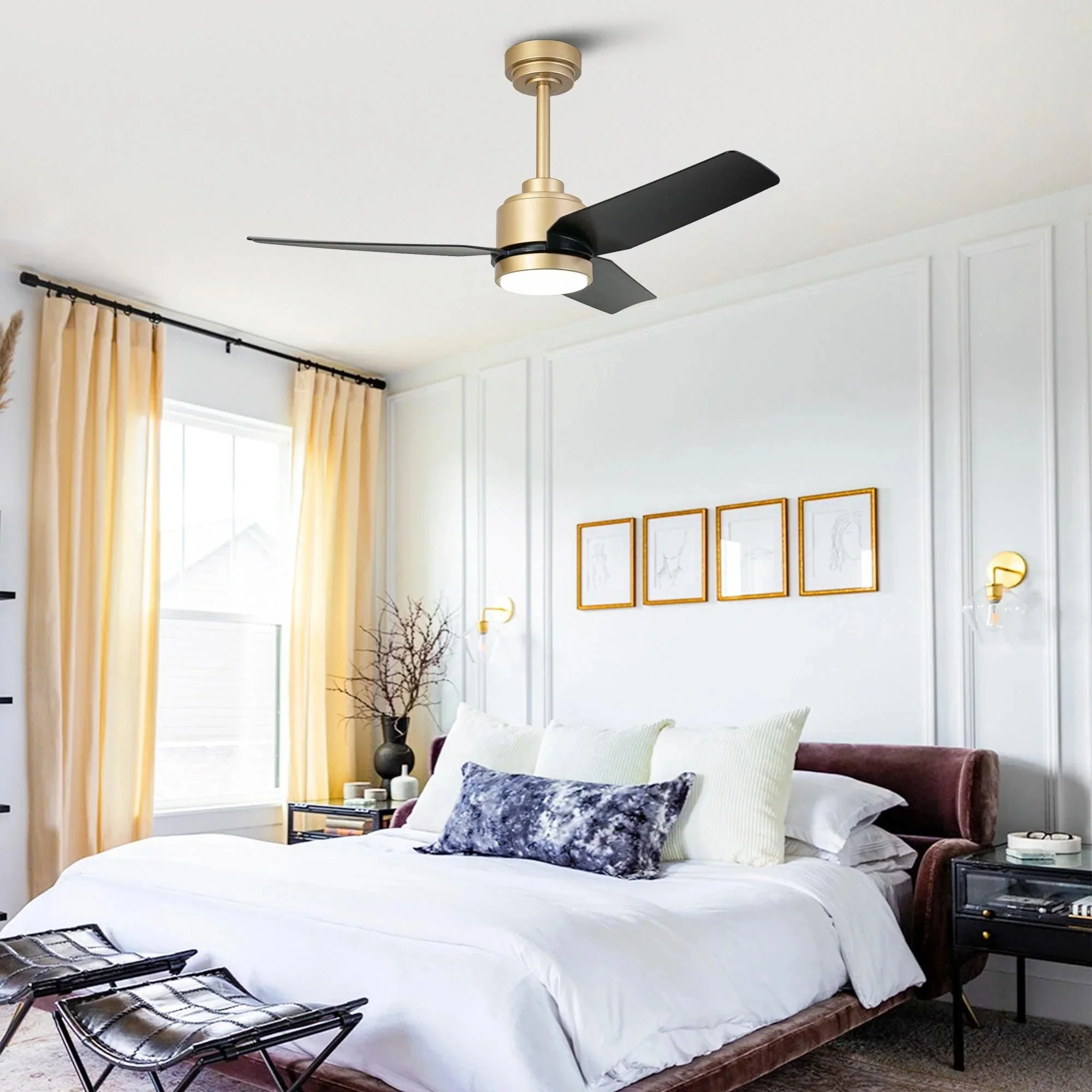 Parrot Uncle Vaczon 42-Inch 3-Blades Modern Ceiling Fan with Remote Control and LED Light - Image 10