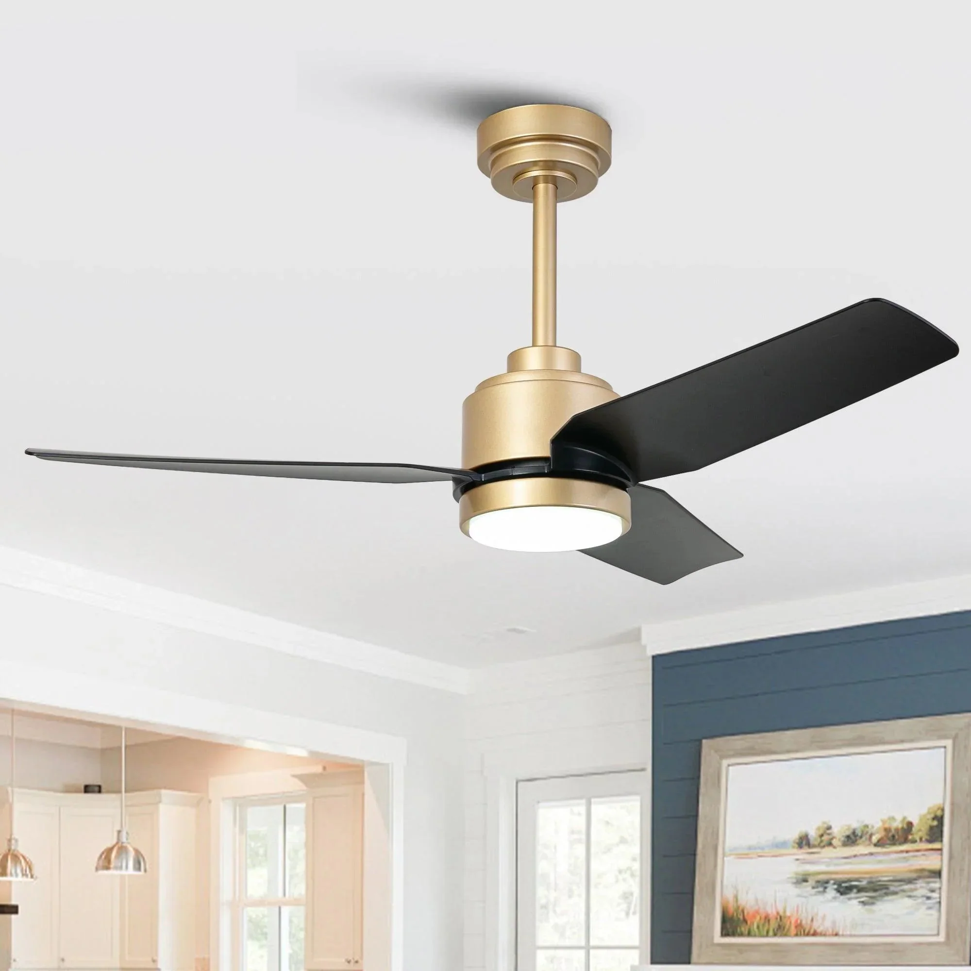 Parrot Uncle Vaczon 42-Inch 3-Blades Modern Ceiling Fan with Remote Control and LED Light - Image 8