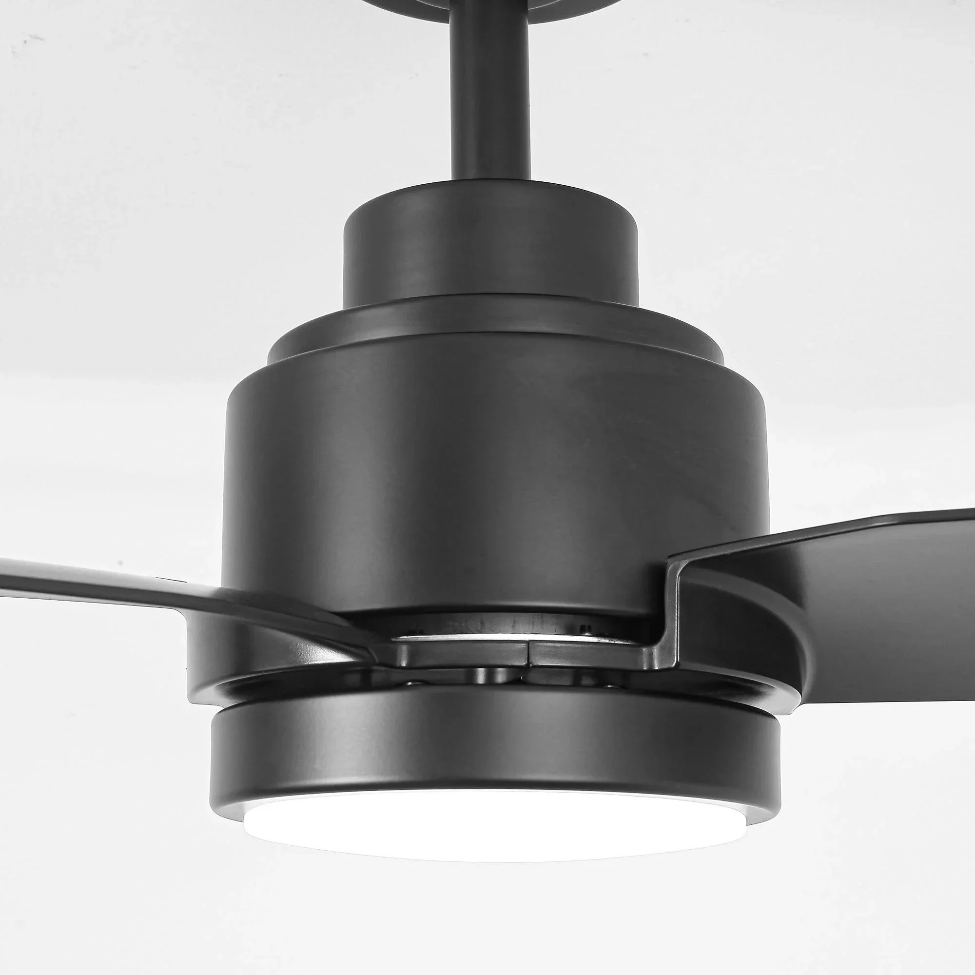 Parrot Uncle Vaczon 42-Inch DC Motor Modern Downrod Ceiling Fan with LED Light and Remote Control (VZA01A116BK) - Image 12