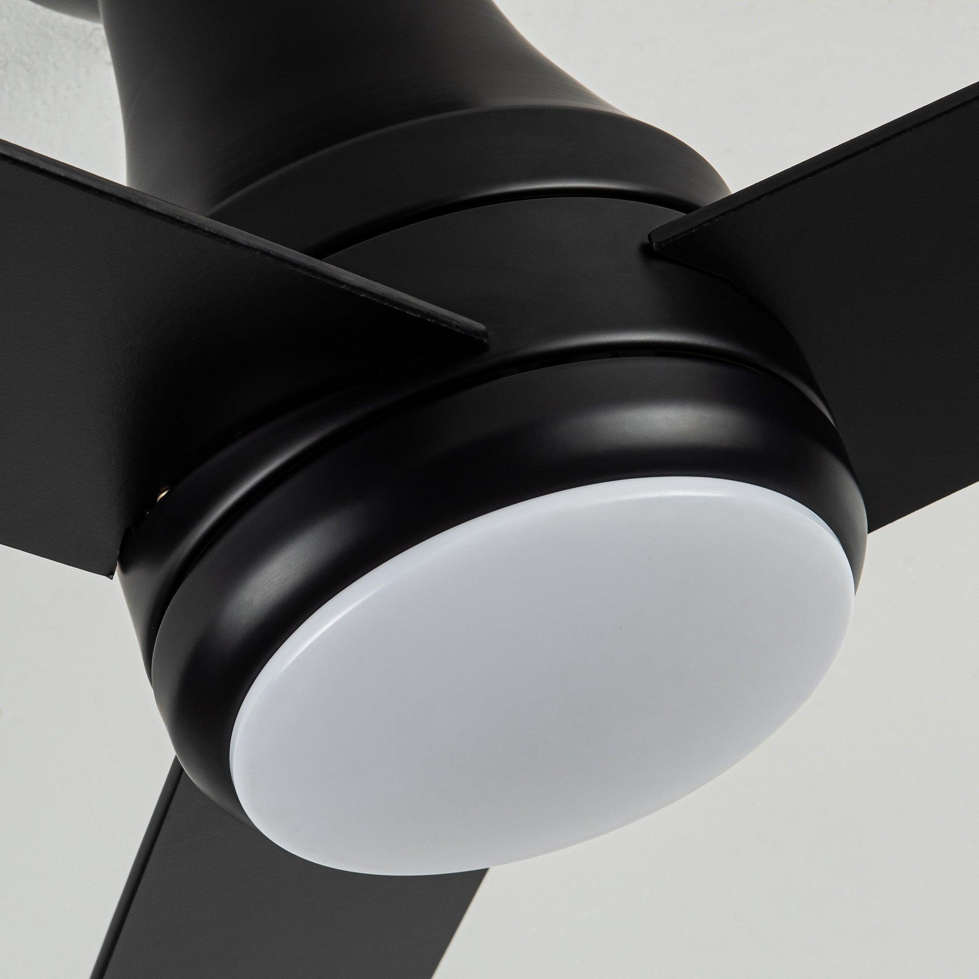 Parrot Uncle Vaczon 48-Inch 3 Blades Flush Mount Ceiling Fan with Lighting and Remote Control (VZA01B102A) - Image 3