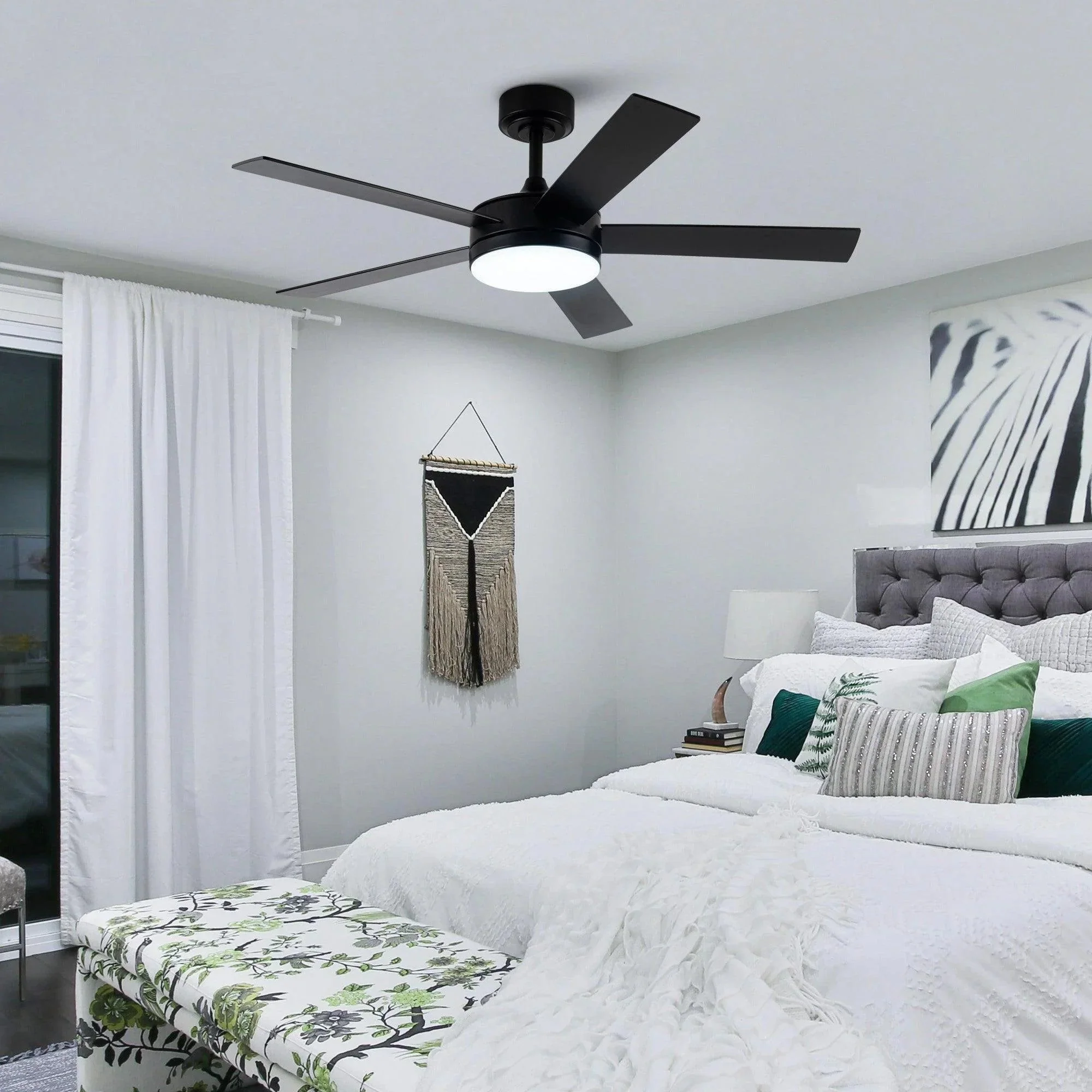 Parrot Uncle Vaczon 48-Inch 5 Blades Industrial DC Motor Ceiling Fan with LED Lighting and Remote Control - Image 6