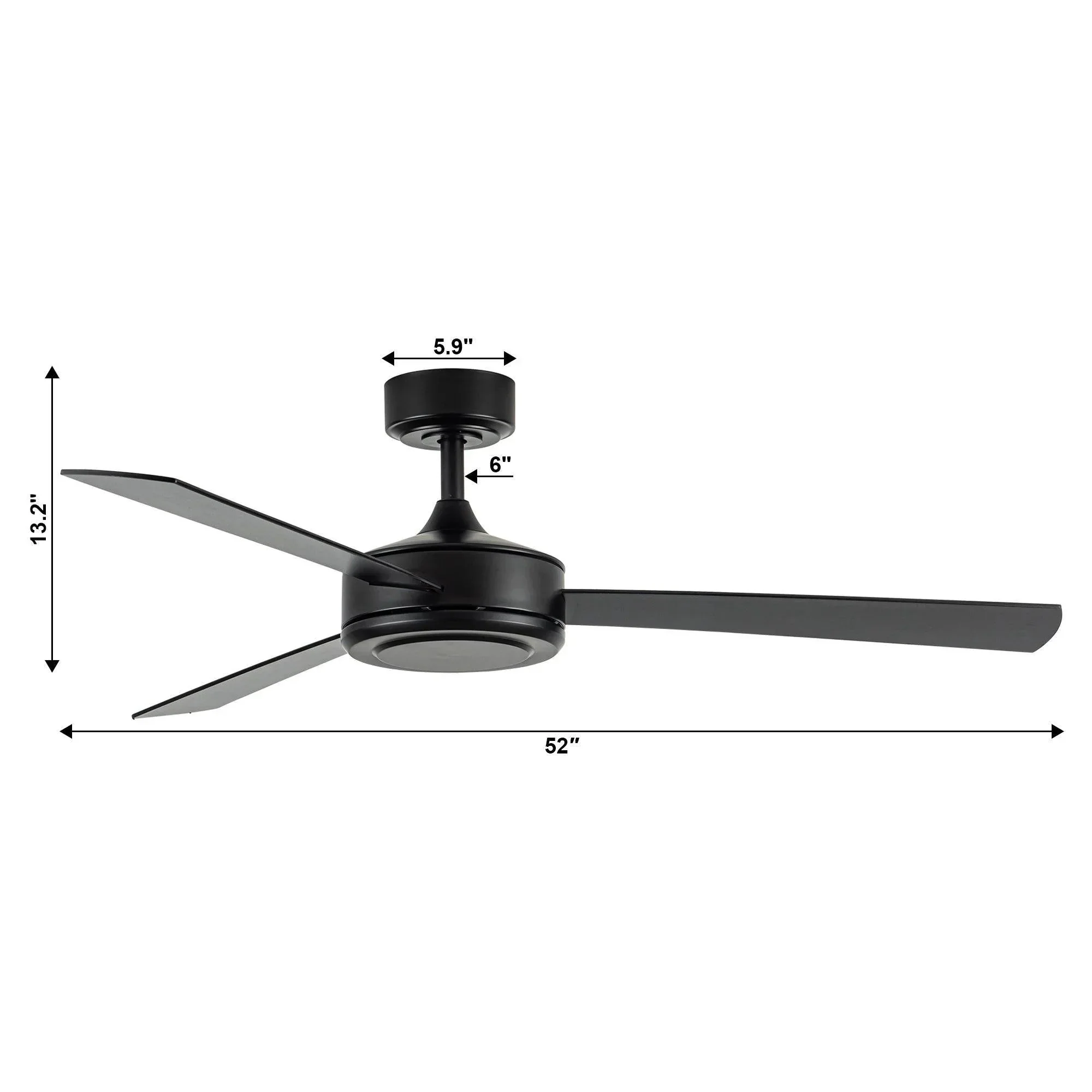 Parrot Uncle Vaczon 52-Inch 3 Blades Ceiling Fan with Remote Control (VZA01B104A) - Image 10