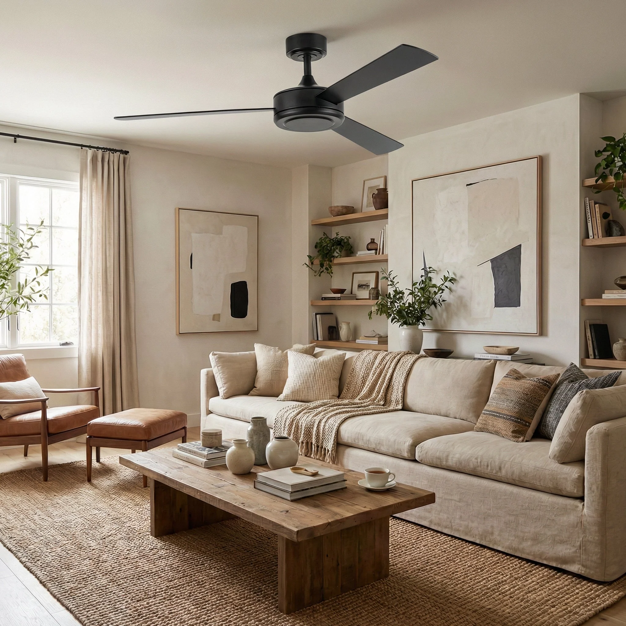Parrot Uncle Vaczon 52-Inch 3 Blades Ceiling Fan with Remote Control (VZA01B104A) - Image 2
