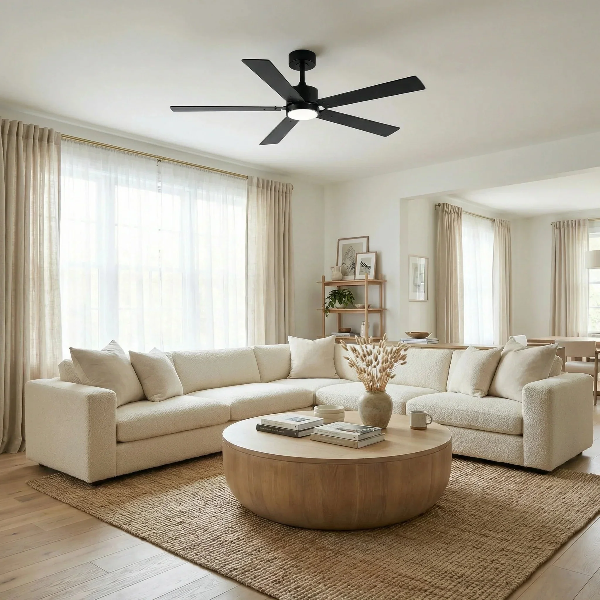 Parrot Uncle Vaczon 52-Inch DC Motor Ceiling Fan with LED Lighting and Remote Control - Image 2