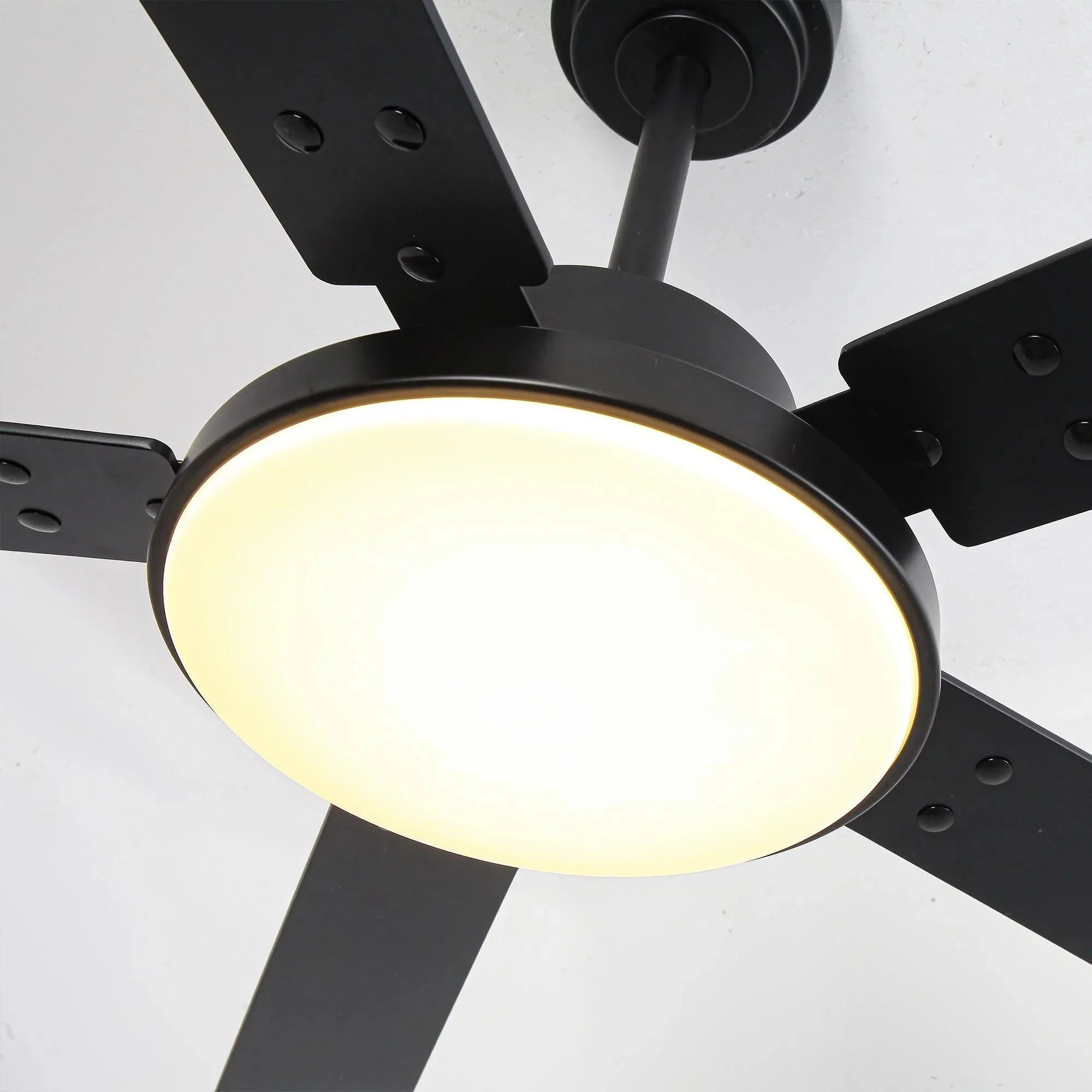 Parrot Uncle Vaczon 52-Inch 5 Blades DC Motor Modern Downrod Ceiling Fan with LED Light and Remote Control (VZA01A117BK) - Image 15