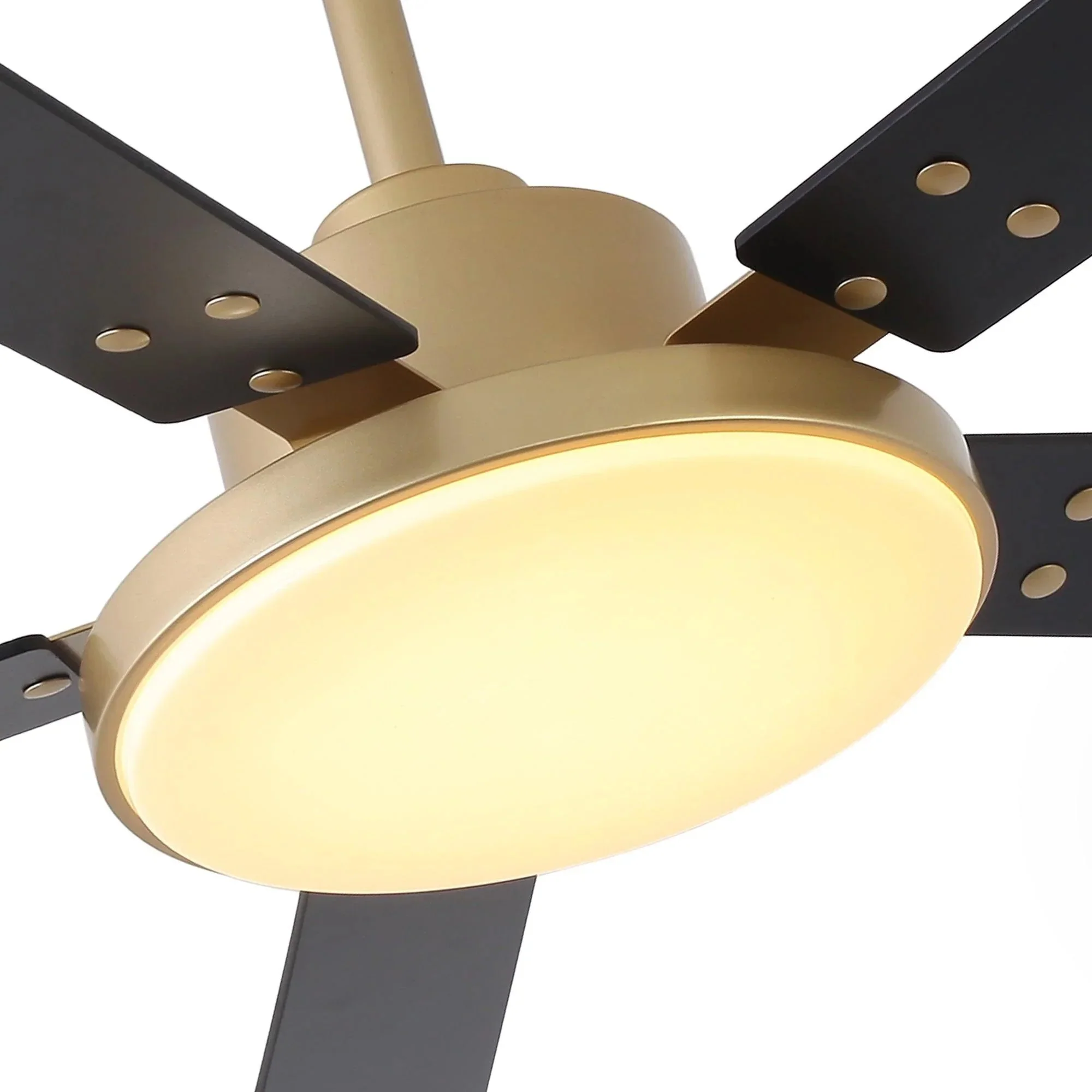 Parrot Uncle Vaczon 52-Inch Double-sided Blades Modern Ceiling Fan with Remote Control and LED Light - Image 20