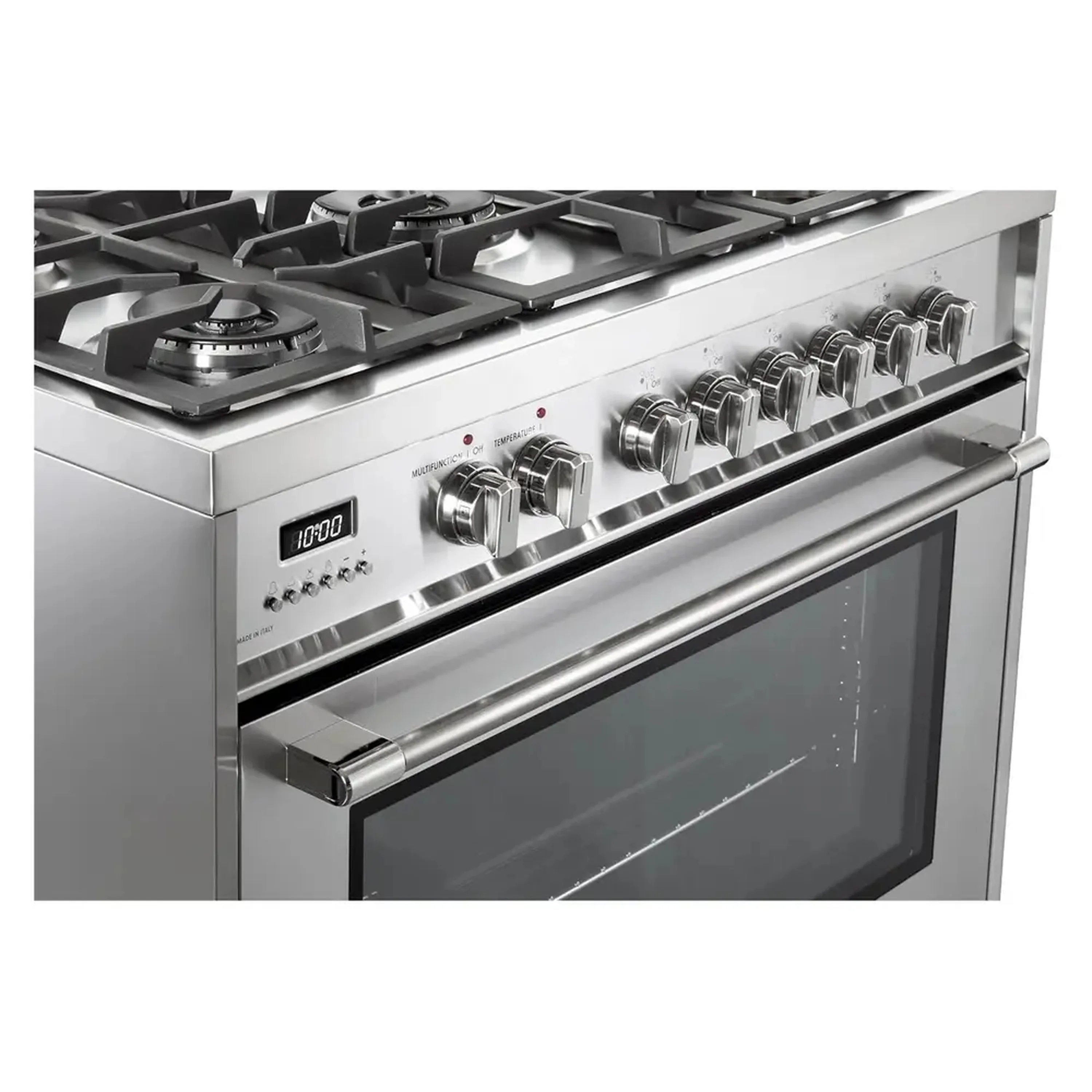 Verona 2-Piece Appliance Package - 36-Inch Dual Fuel Range with 5 Sealed Burners and Under Cabinet Range Hood in Stainless Steel - Image 5