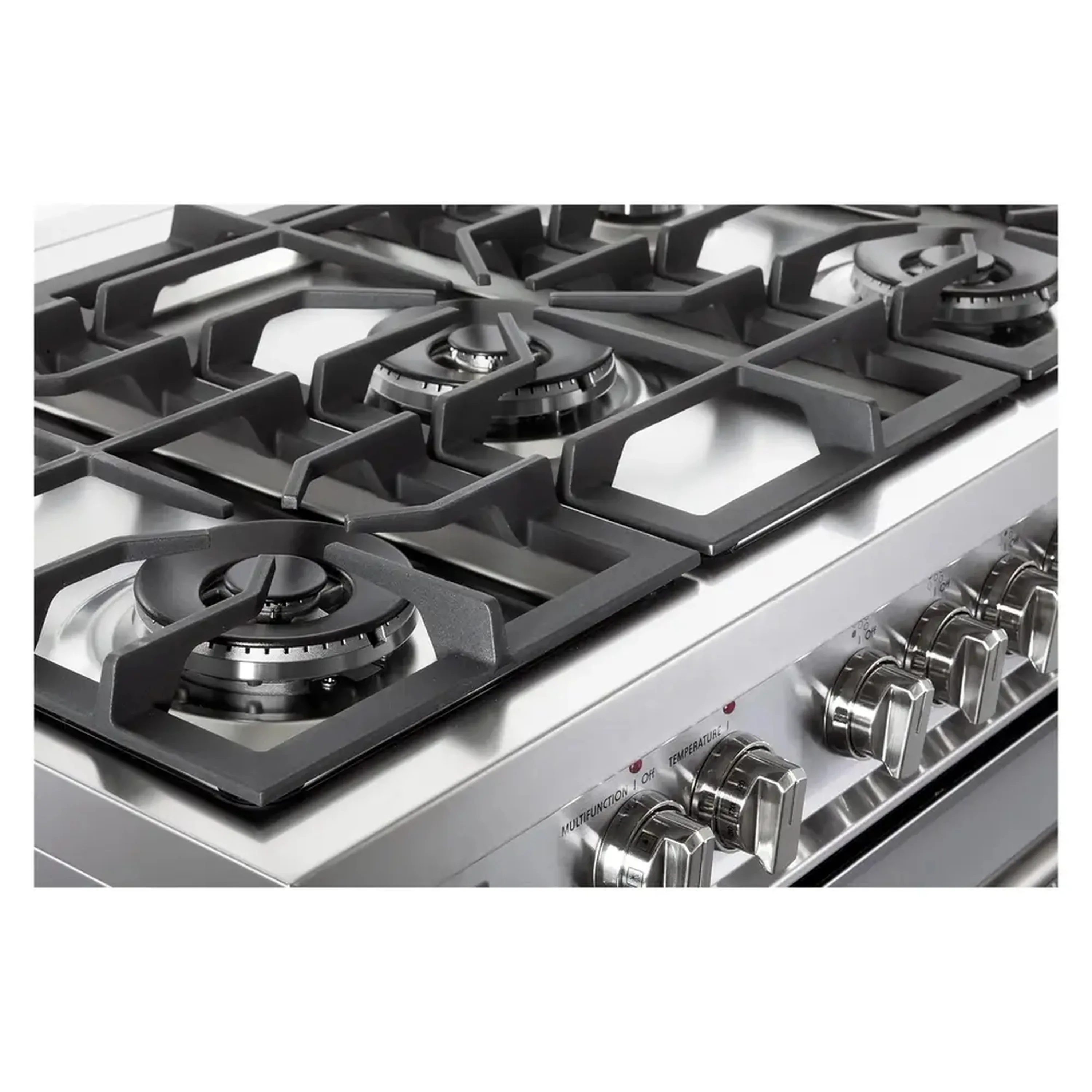 Verona 2-Piece Appliance Package - 36-Inch Dual Fuel Range with 5 Sealed Burners and Under Cabinet Range Hood in Stainless Steel - Image 9