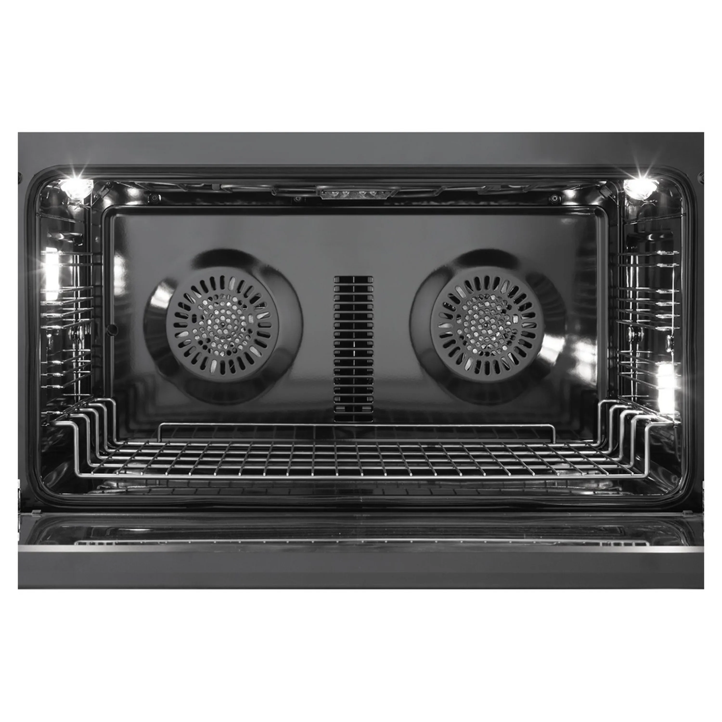 Verona 2-Piece Appliance Package - 36-Inch Dual Fuel Range with 5 Sealed Burners and Wall Mount Range Hood in Black - Image 4