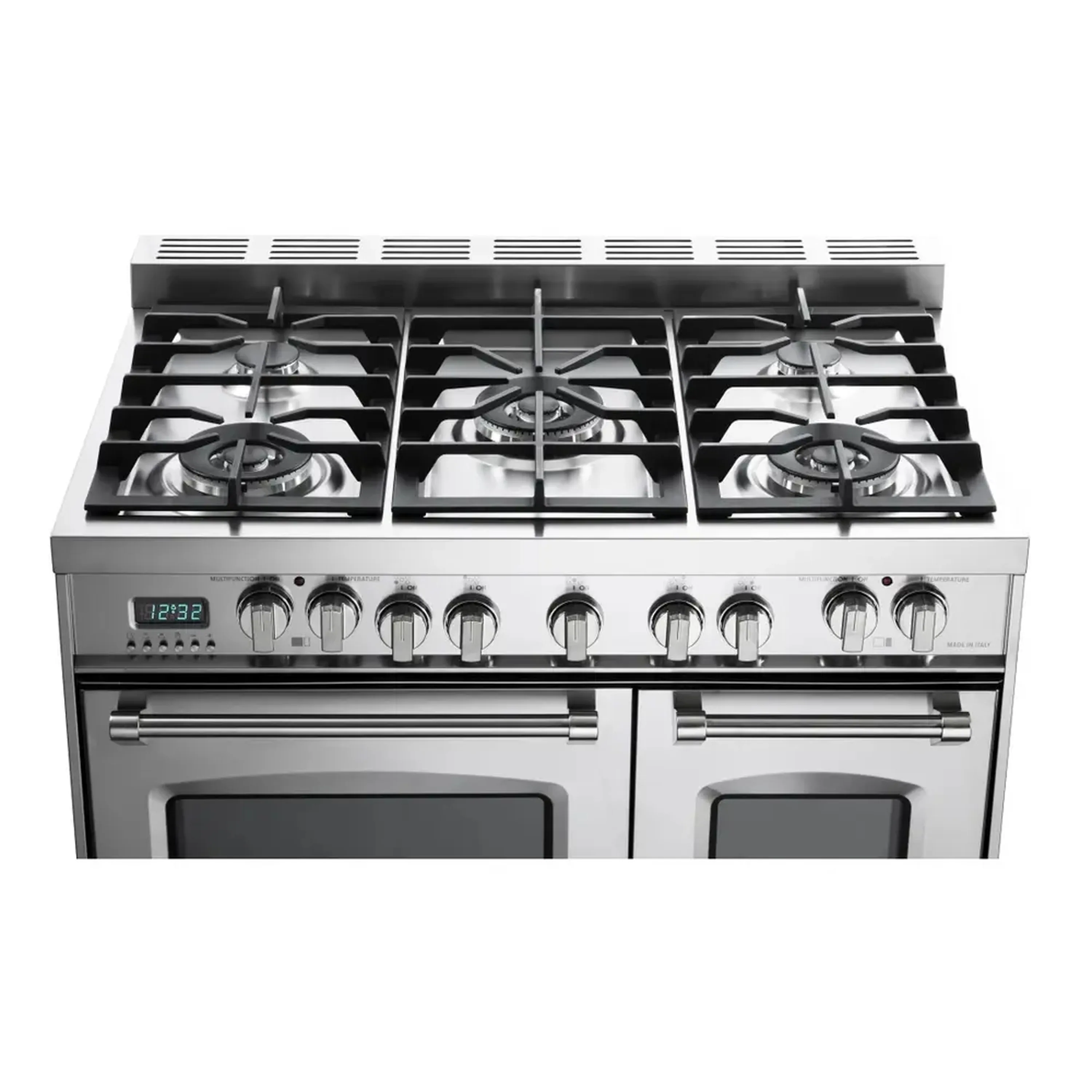 Verona 2-Piece Appliance Package - 36-Inch Dual Fuel Range with Double Oven and Under Cabinet Range Hood in Stainless Steel - Image 5
