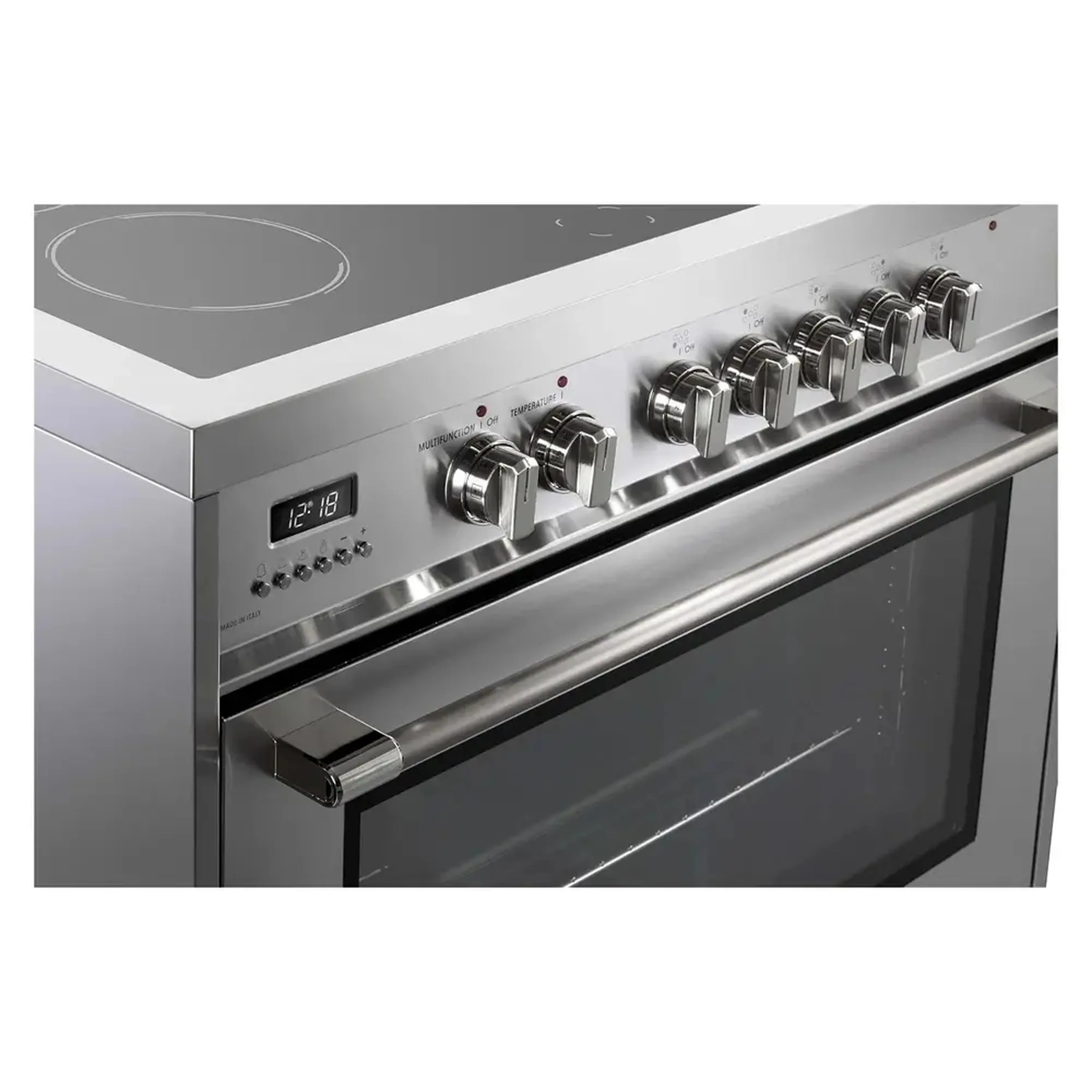 Verona 2-Piece Appliance Package - 36-Inch Electric Range with 5 Radiant Burners and Under Cabinet Range Hood in Stainless Steel - Image 6