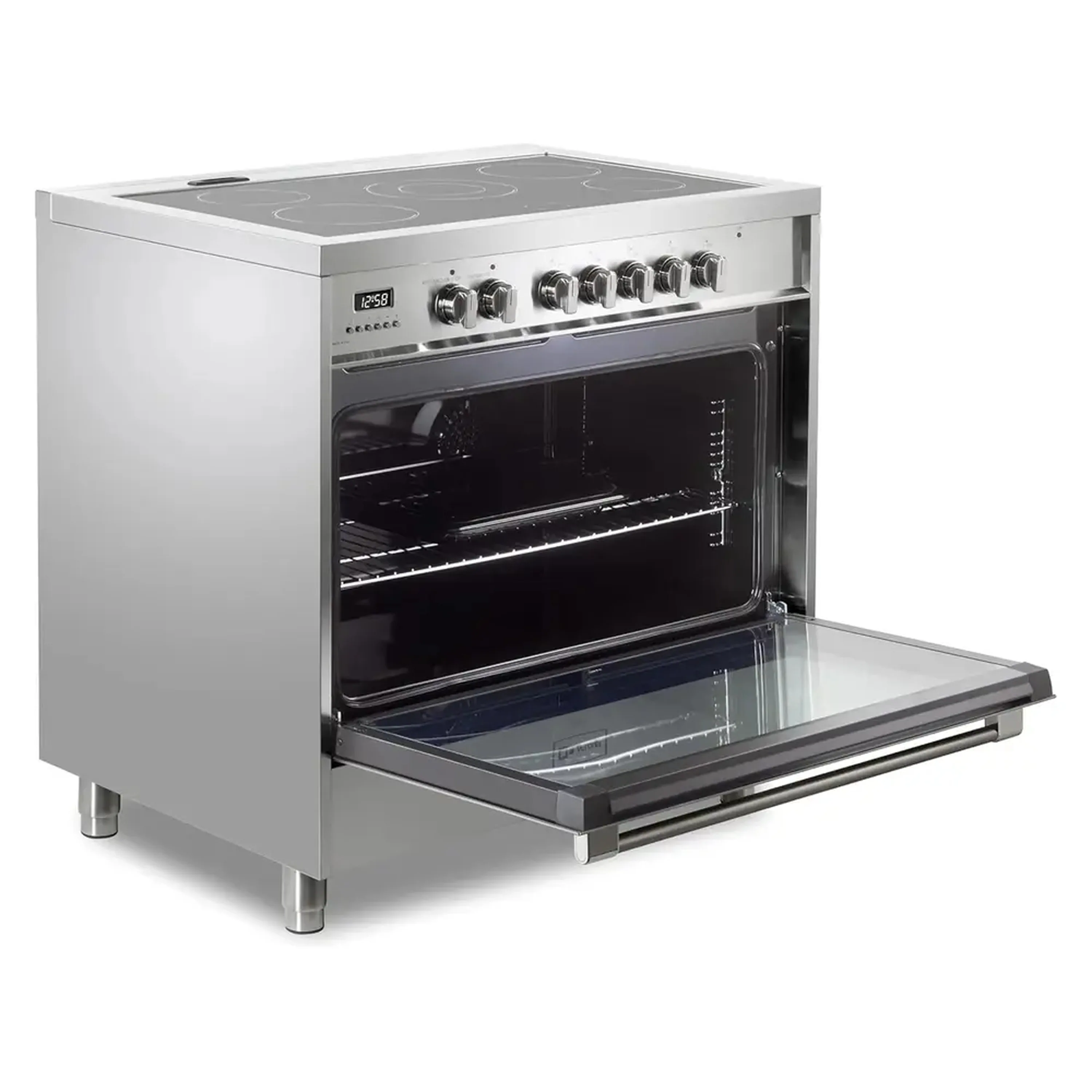 Verona 2-Piece Appliance Package - 36-Inch Electric Range with 5 Radiant Burners and Wall Mount Range Hood in Stainless Steel - Image 8
