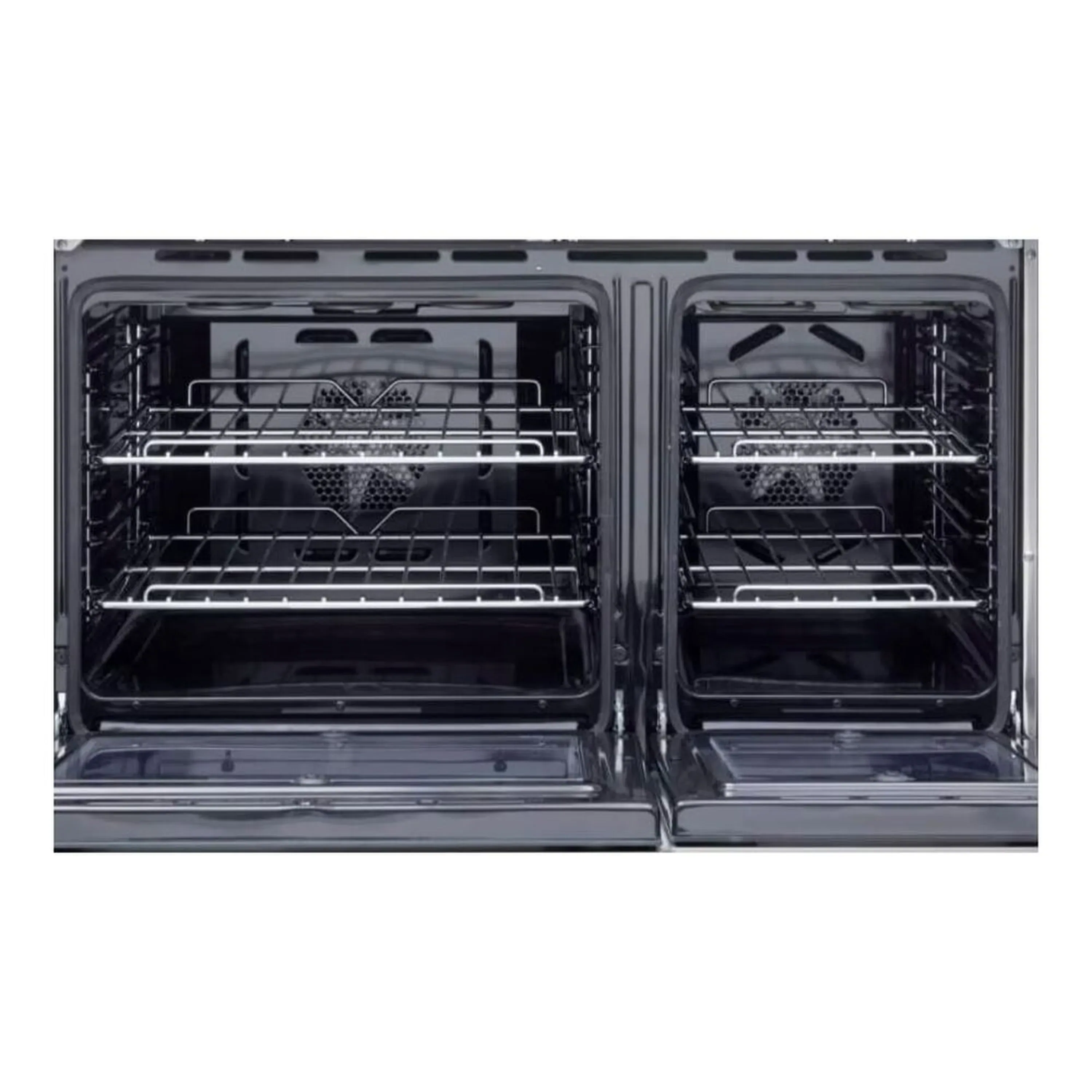 Verona 2-Piece Appliance Package - 36-Inch Electric Range with Double Oven and Wall Mount Range Hood in Stainless Steel - Image 14