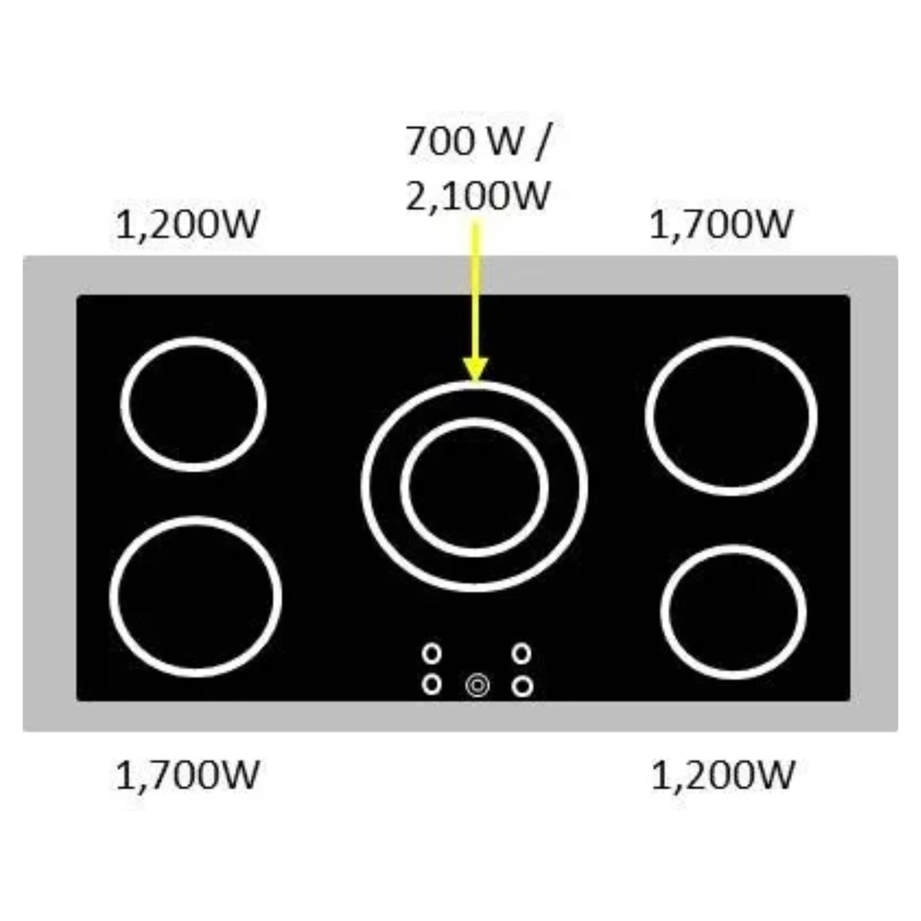 Verona 2-Piece Appliance Package - 36-Inch Electric Range with Double Oven and Wall Mount Range Hood in Black - Image 8