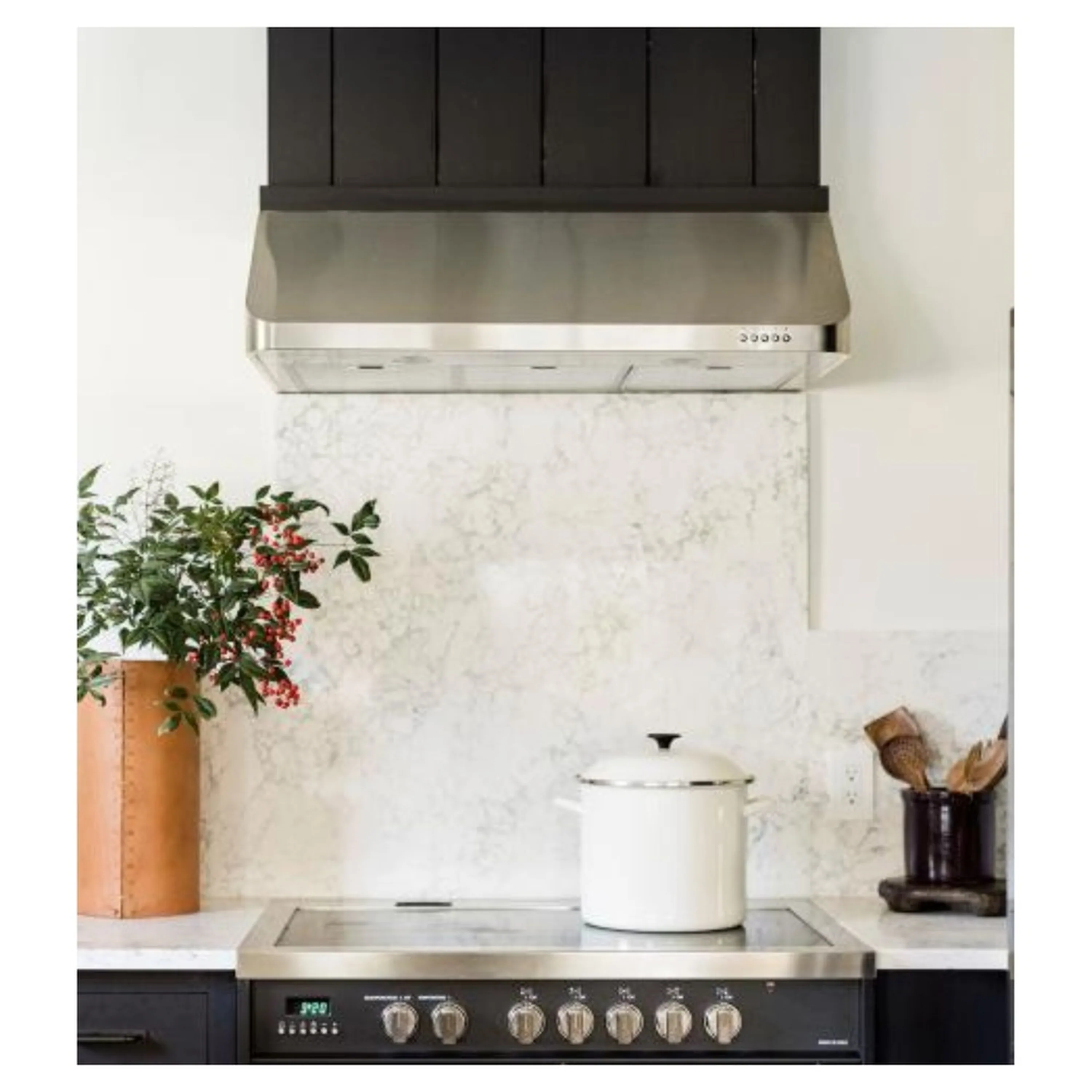 Verona 2-Piece Appliance Package - 36-Inch Induction Range with 5 Element Burners and Under Cabinet Range Hood in Stainless Steel - Image 10