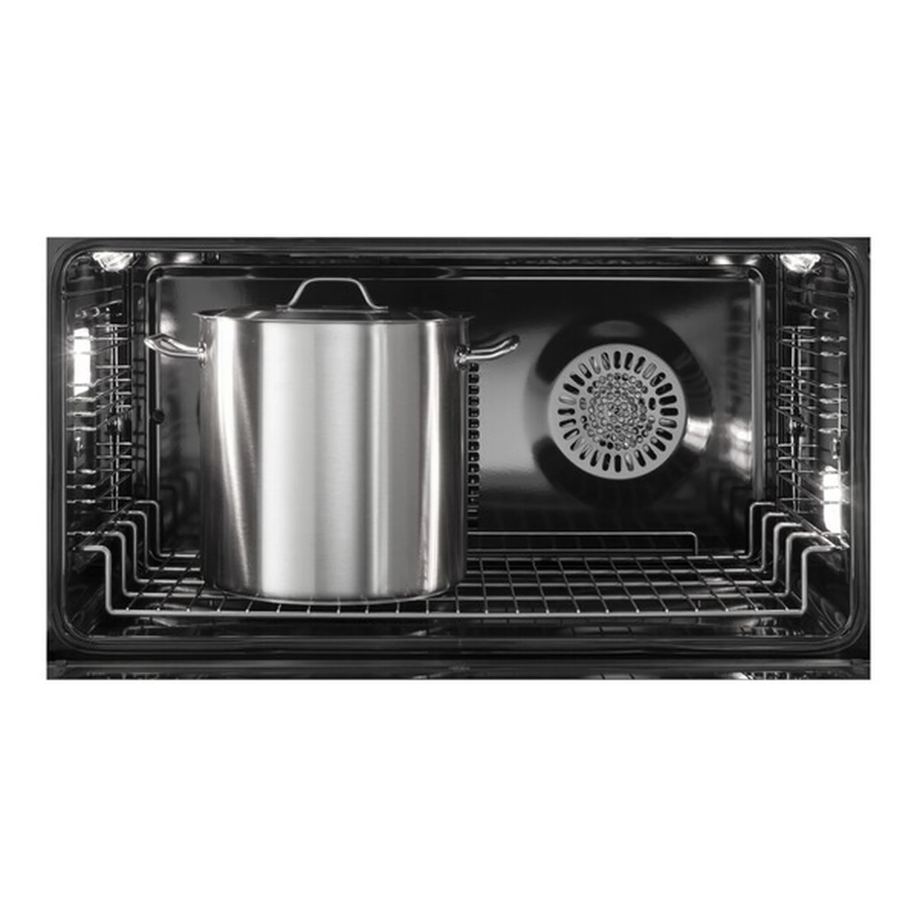 Verona 2-Piece Appliance Package - 48-Inch Dual Fuel Range with 6 Brass Burners and Wall Mount Range Hood in Stainless Steel - Image 4