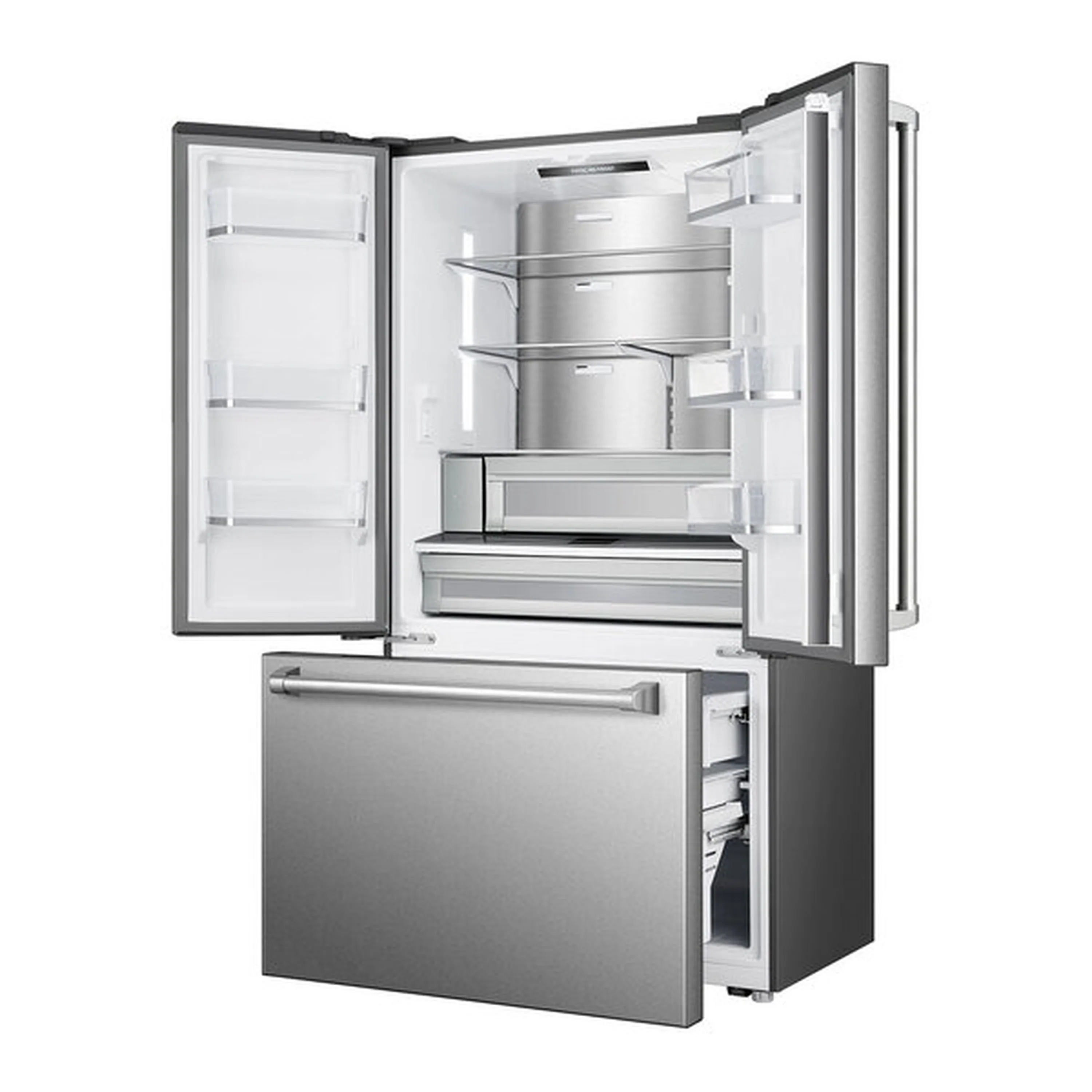 Verona 36-Inch French Door Counter-Depth Refrigerator with 20.2 Cu. Ft. Total Capacity, Internal Water Dispenser, Automatic Ice Maker, Energy Star (VEBFD3620WIFS) - Image 4