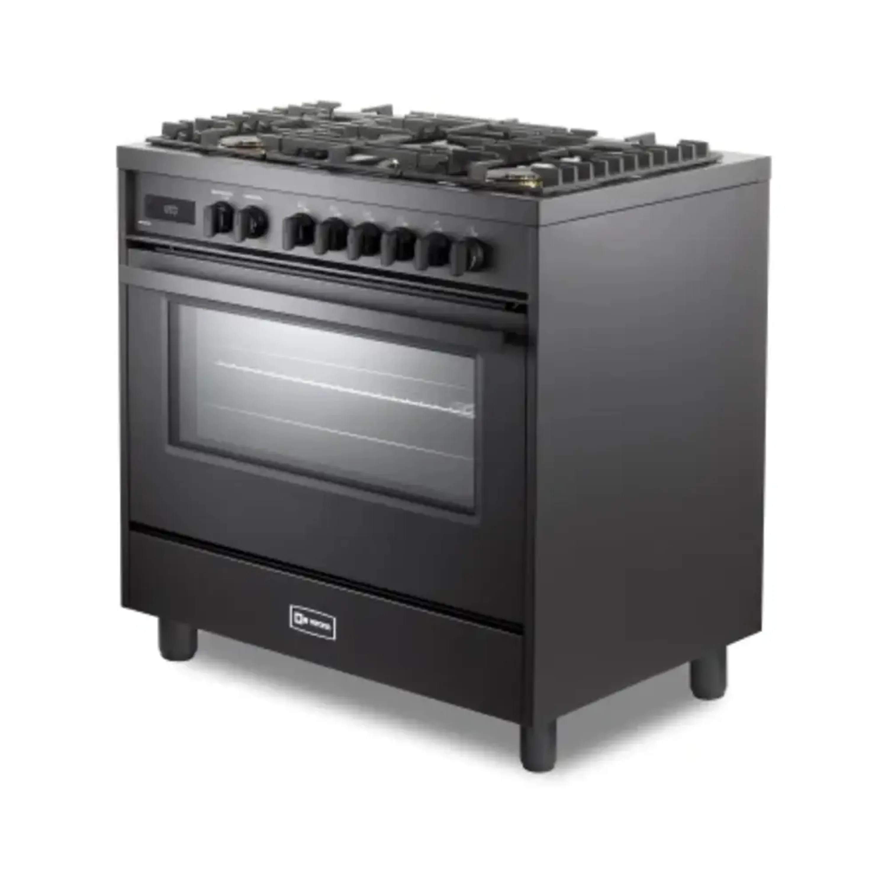 Verona Ultima 36-Inch Dual Fuel Range with 5 Sealed Burners in Matte Black (VMFSGE365EE) - Image 7