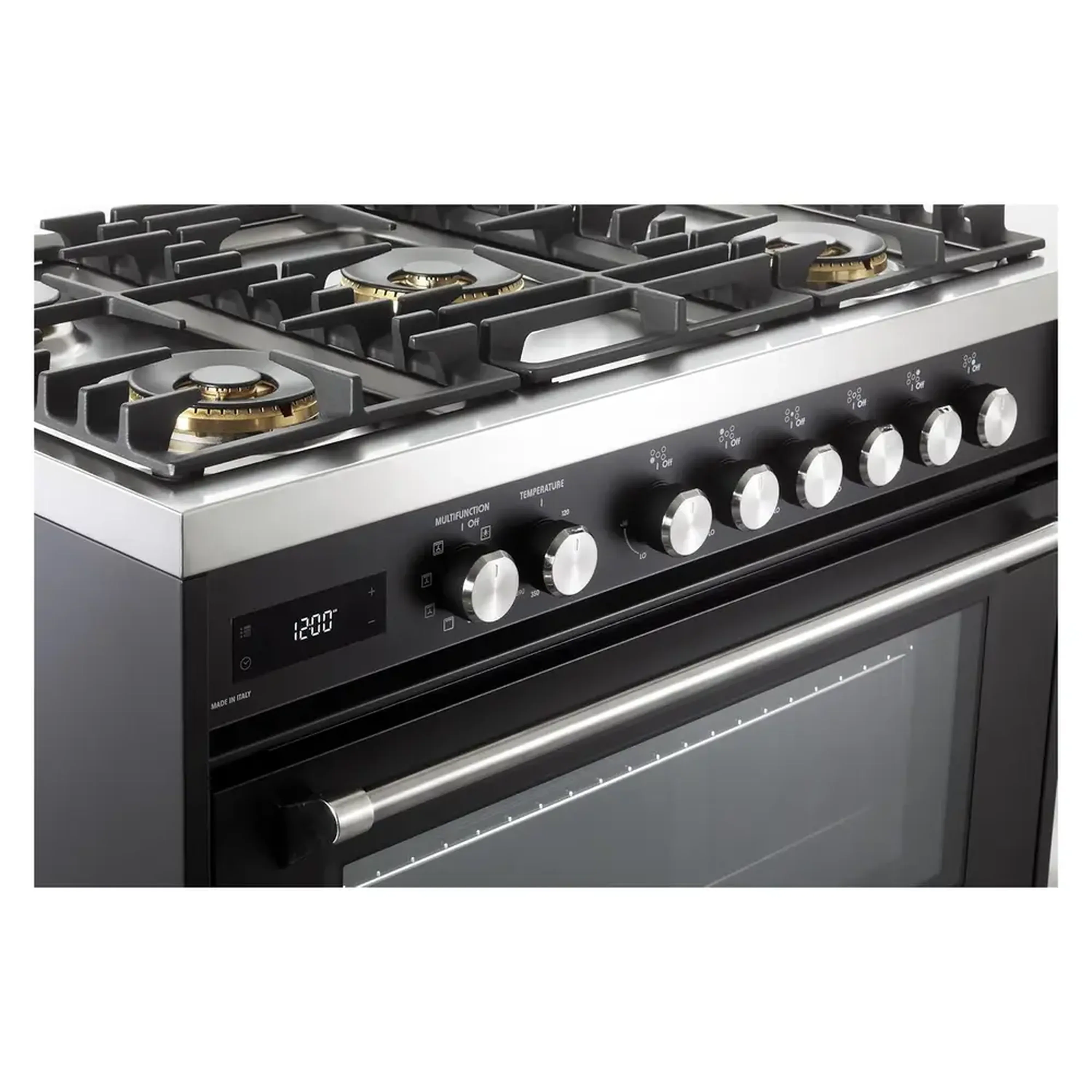 Verona Ultima 36-Inch Dual Fuel Range with 5 Sealed Burners in Matte Black (VUFSGE365E) - Image 9