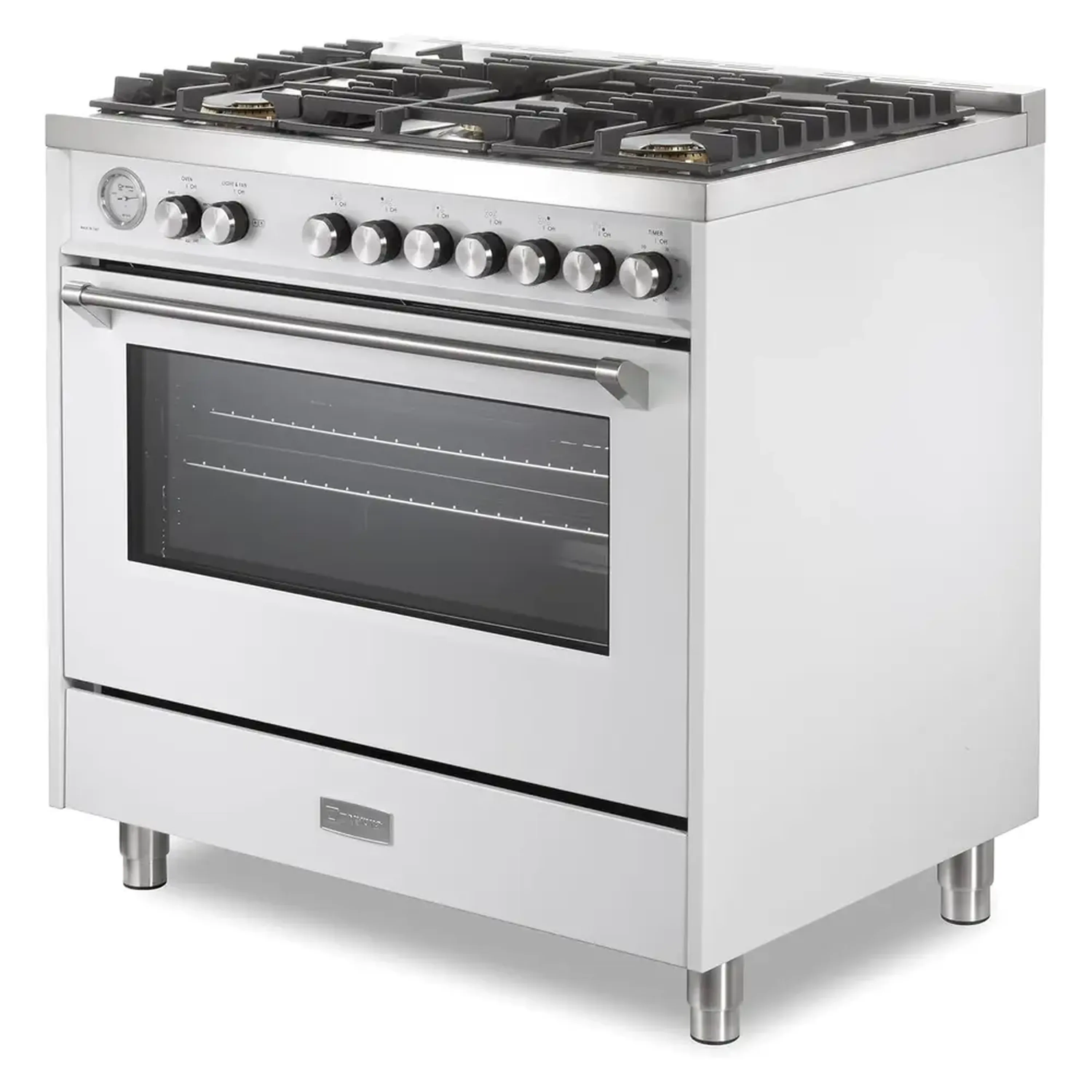 Verona Ultima 36-Inch Gas Range with 5 Sealed Burners in White (VUFSGG365W) - Image 5