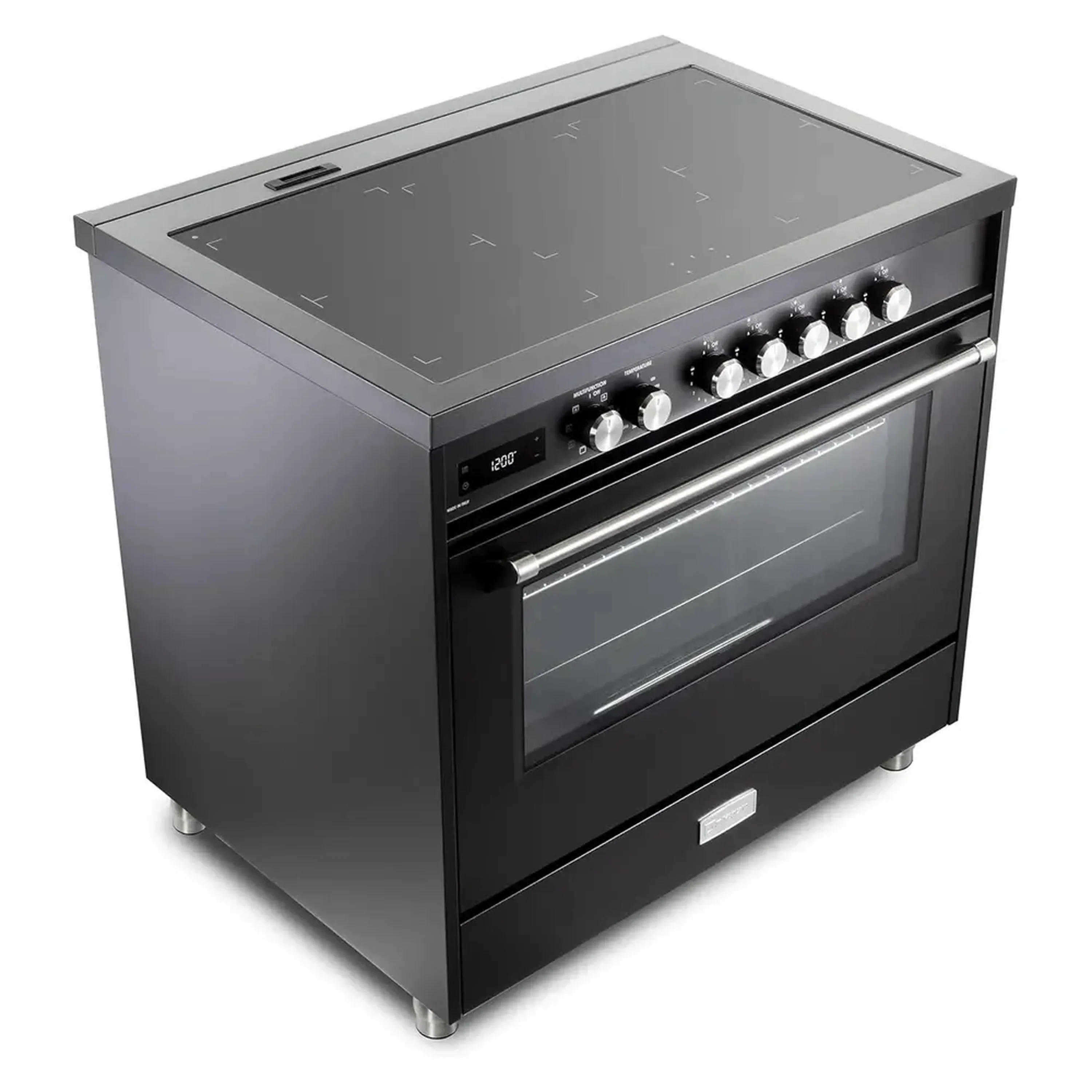 Verona Ultima 36-Inch Induction Range with 5 Element Burners in Matte Black (VUFSIE365E) - Image 3