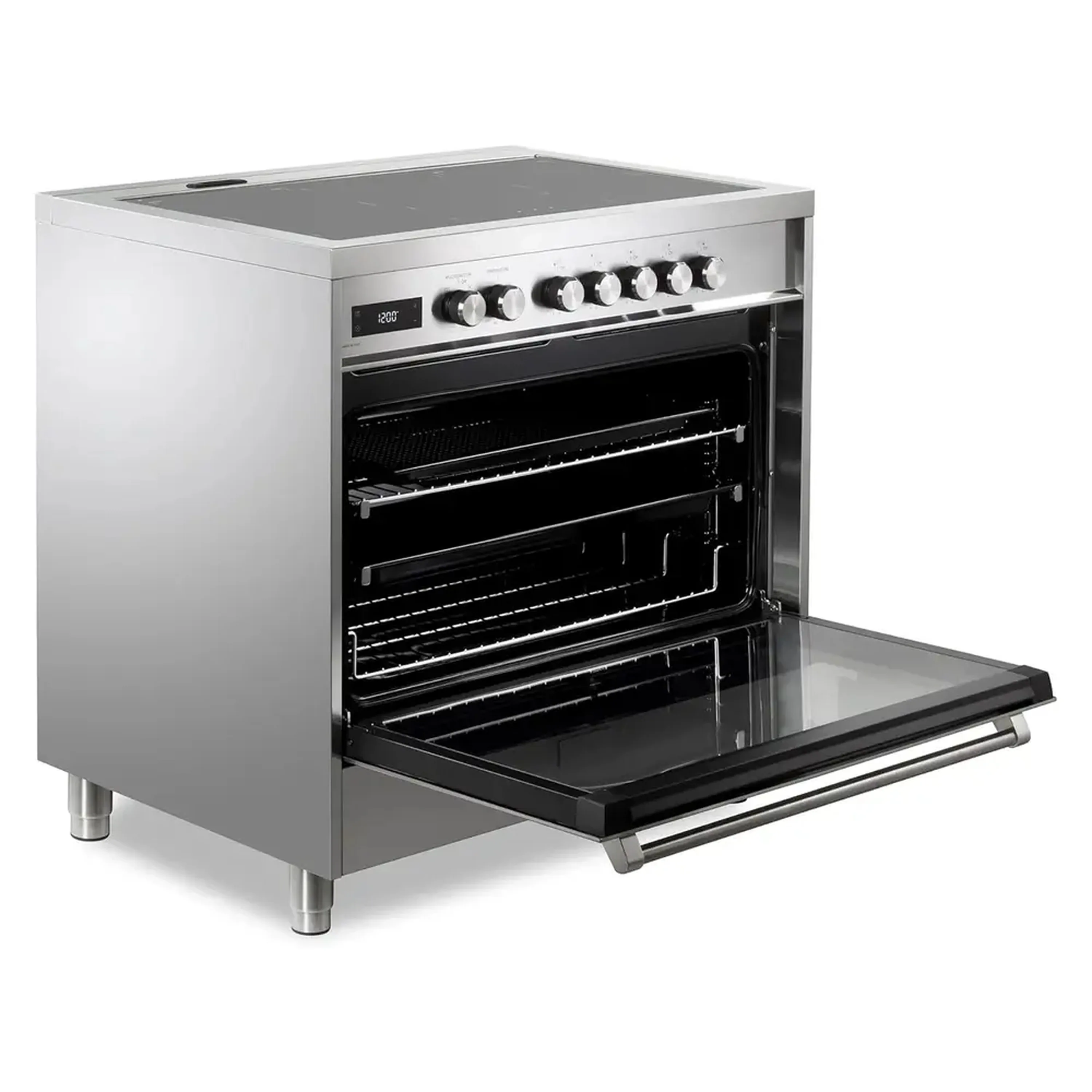 Verona Ultima 36-Inch Induction Range with 5 Element Burners in Stainless Steel (VUFSIE365SS) - Image 4