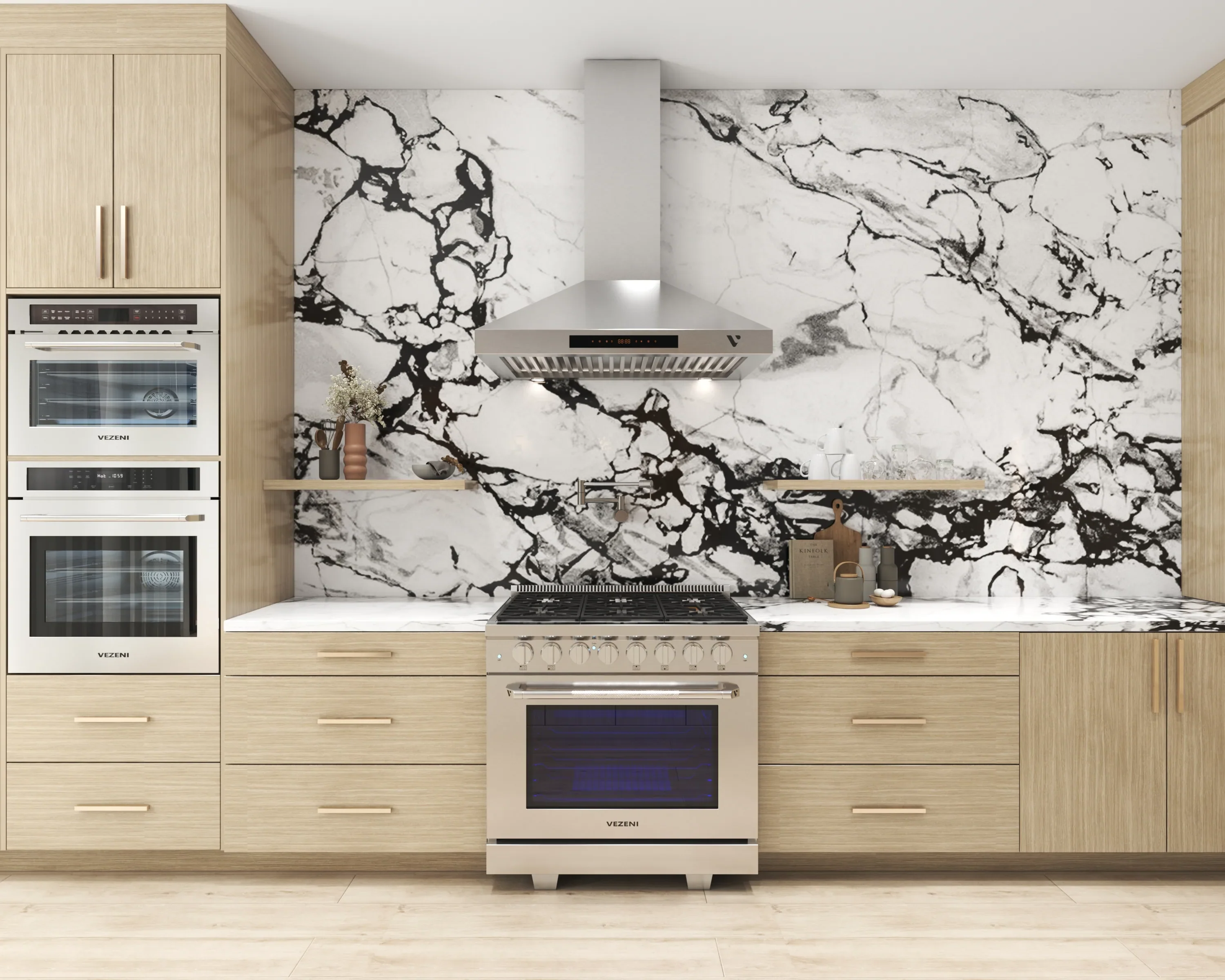 Vezeni 30-Inch Randolph Gas Range in Stainless Steel (VRN3005) - Image 2