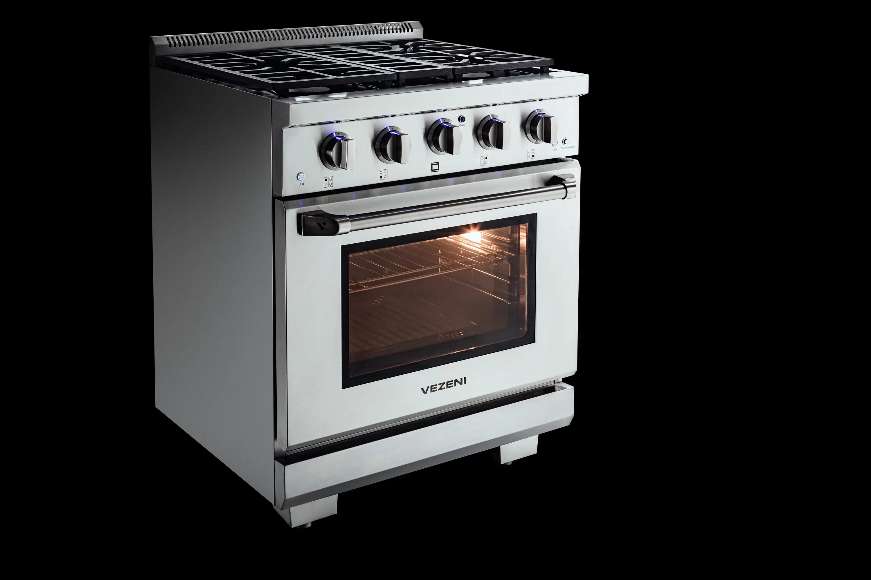 Vezeni 30-Inch Randolph Gas Range in Stainless Steel (VRN3005) - Image 7