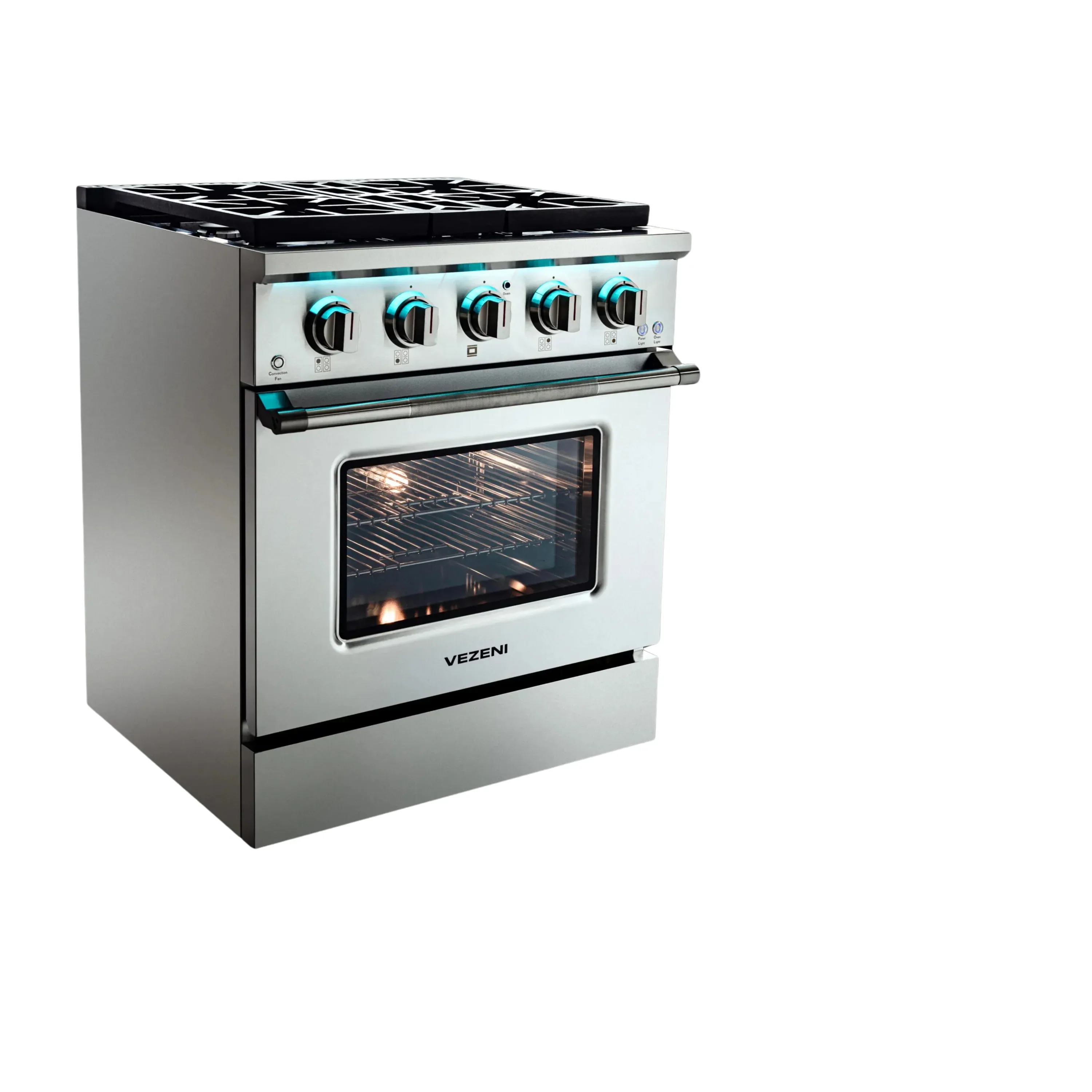 Vezeni 30-Inch Reminiscia Plus Gas Range in Stainless Steel (VRN3006-P) - Image 3
