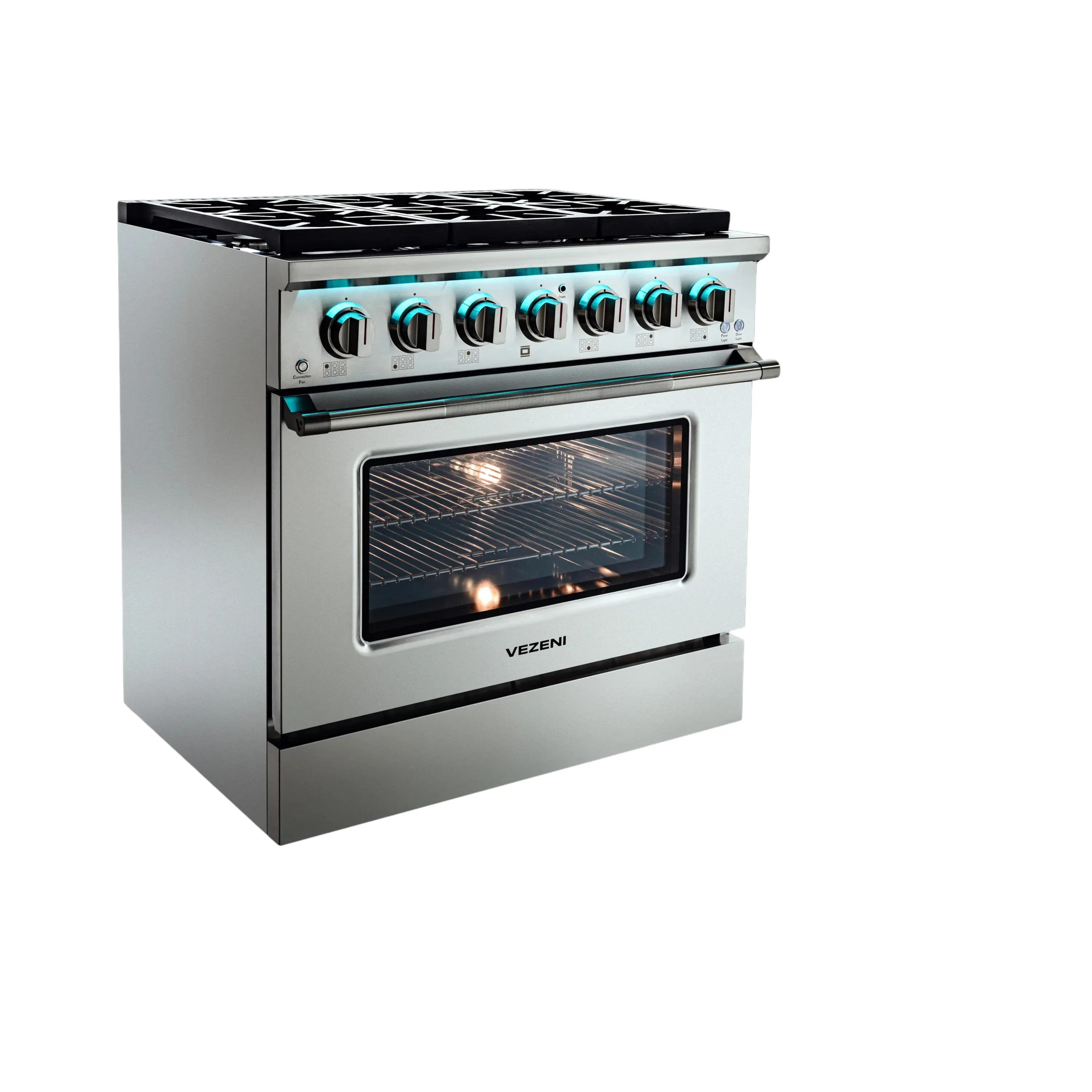 Vezeni 36-Inch Dual Fuel Range in Stainless Steel (VRN3609) - Image 5