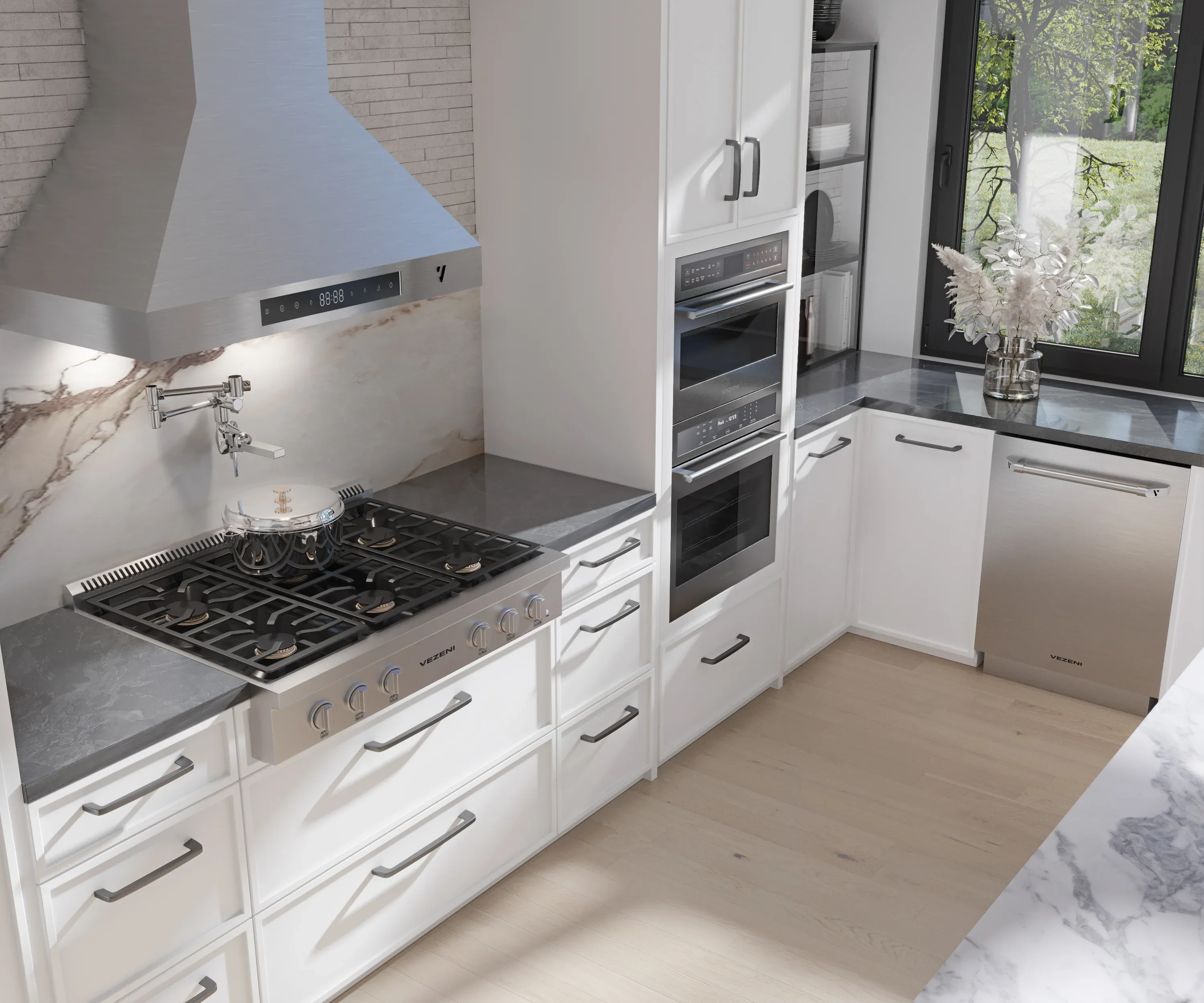Vezeni 36-Inch Gas Rangetop in Stainless Steel (VCN3603) - Image 3