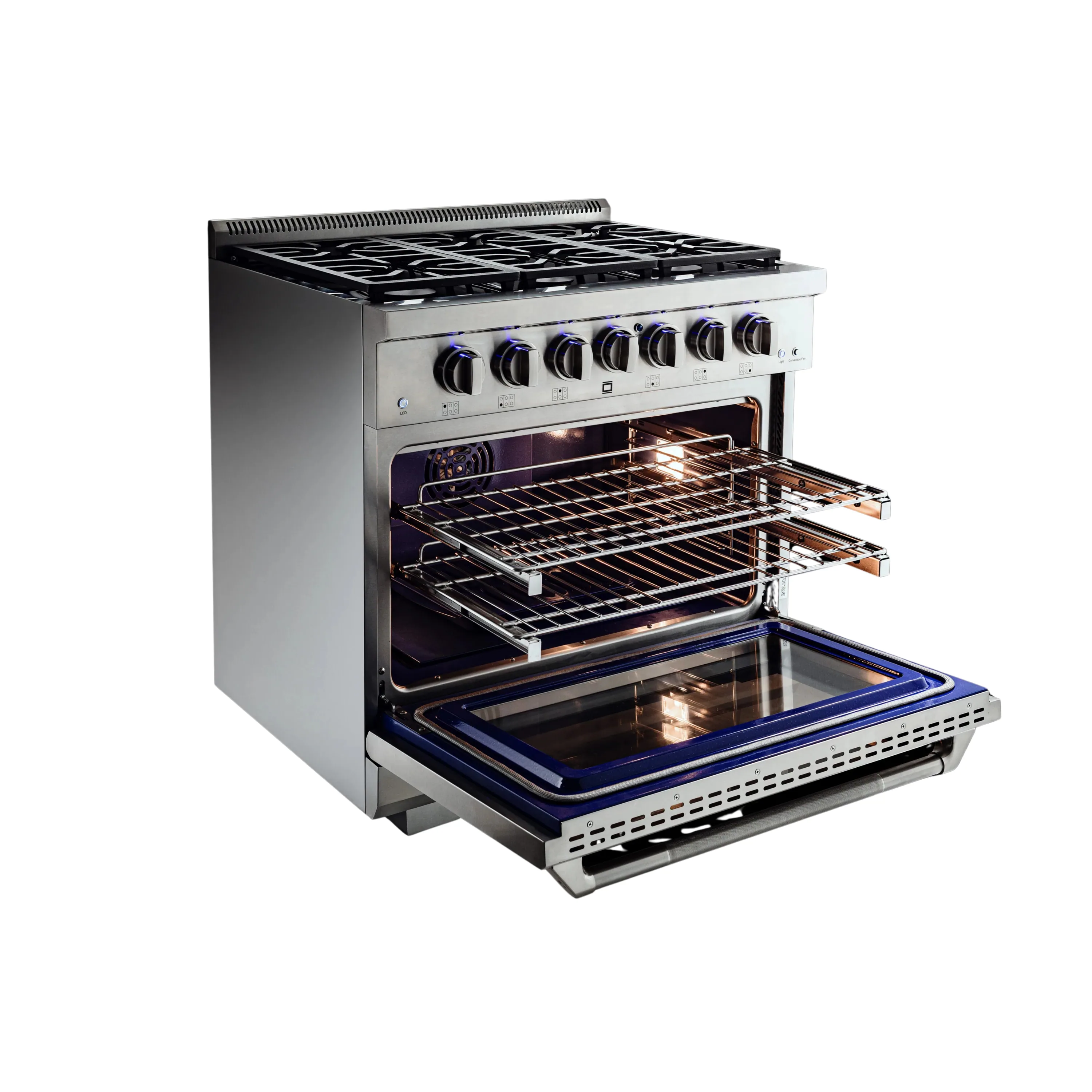 Vezeni 36-Inch Randolph Gas Range in Stainless Steel (VRN3601) - Image 8