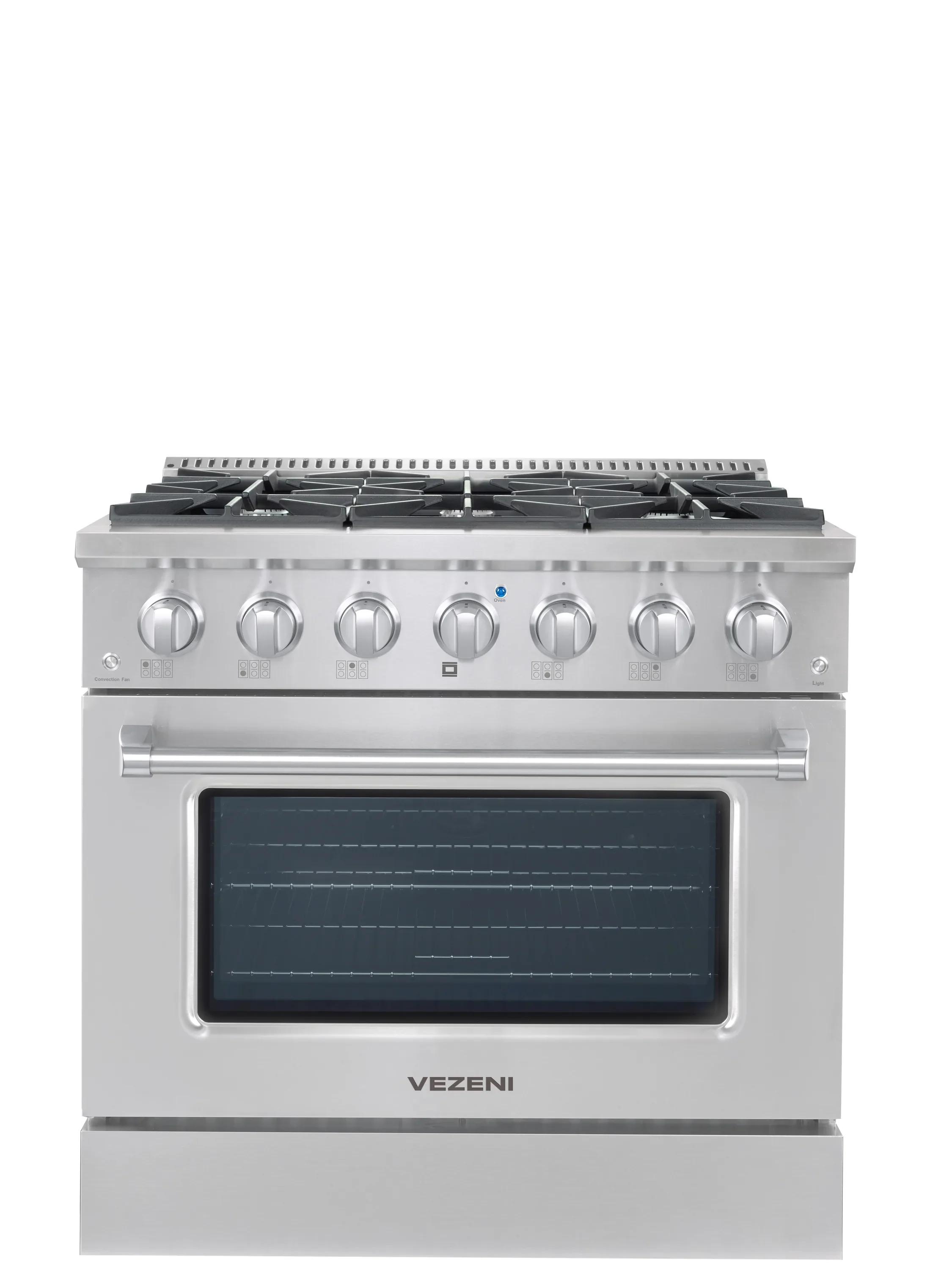 Vezeni 36-Inch Reminiscia Gas Range in Stainless Steel (VRN3607) - Image 3