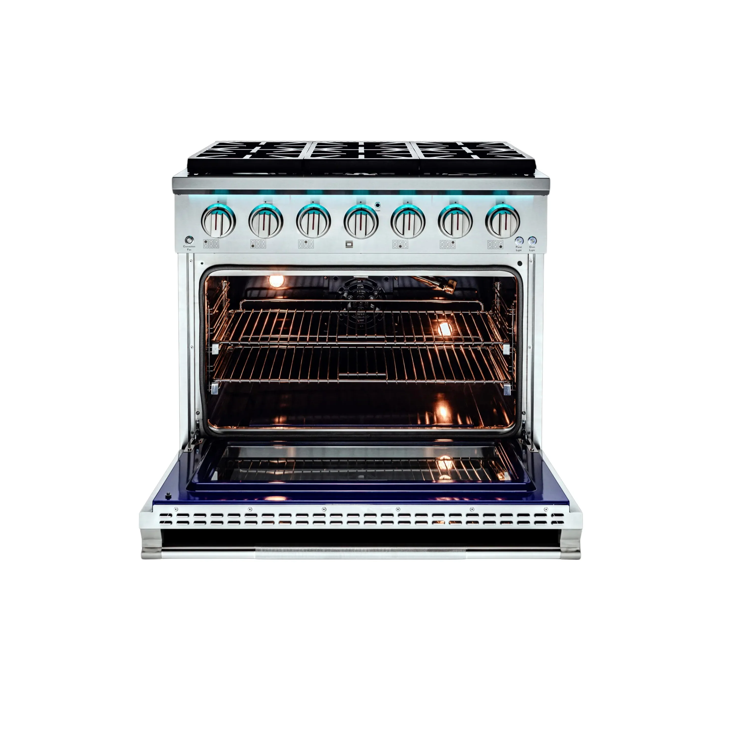 Vezeni 36-Inch Reminiscia Plus Gas Range in Stainless Steel (VRN3607-P) - Image 6