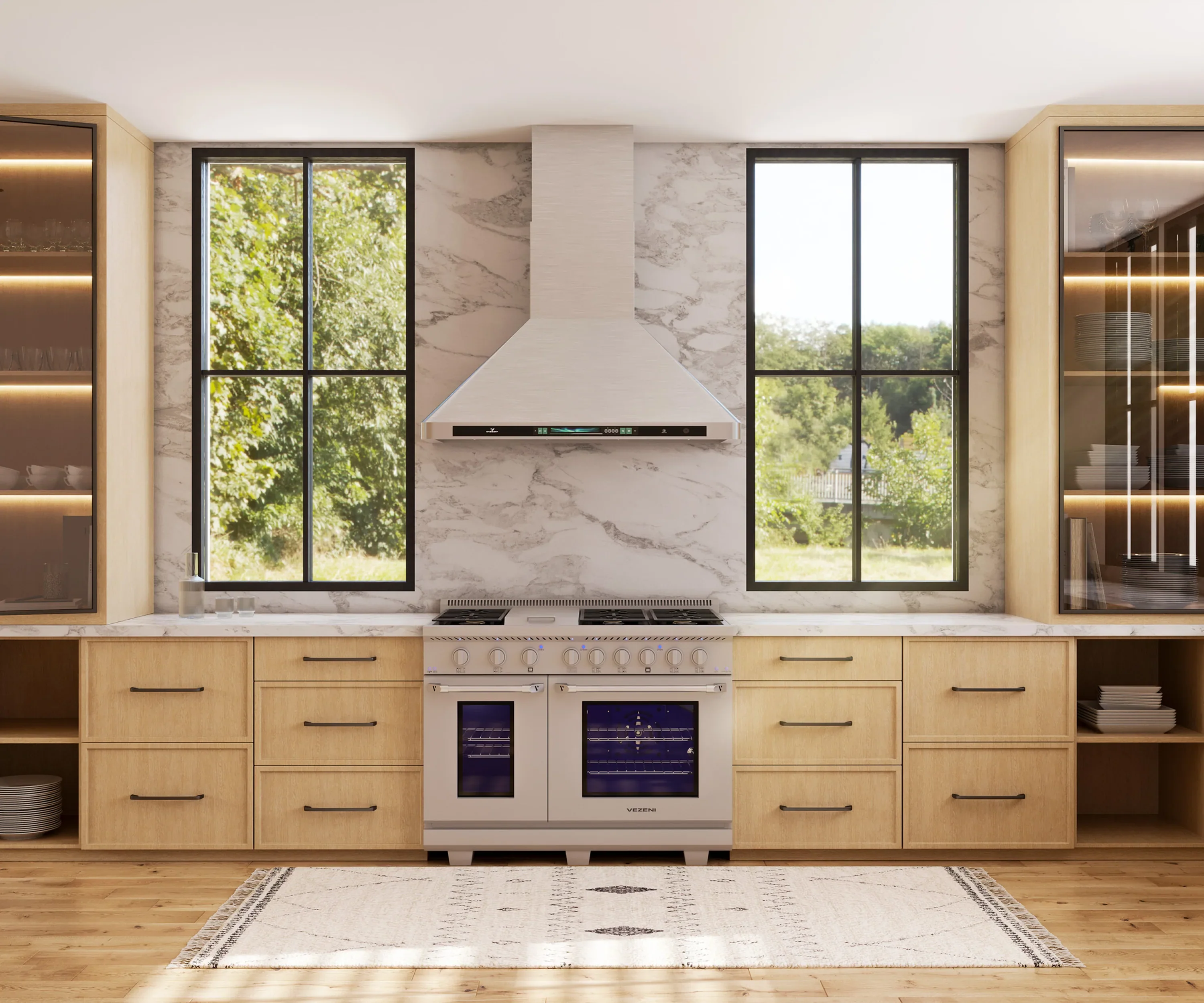 Vezeni 48-Inch Randolph Gas Range in Stainless Steel (VRN4802) - Image 2