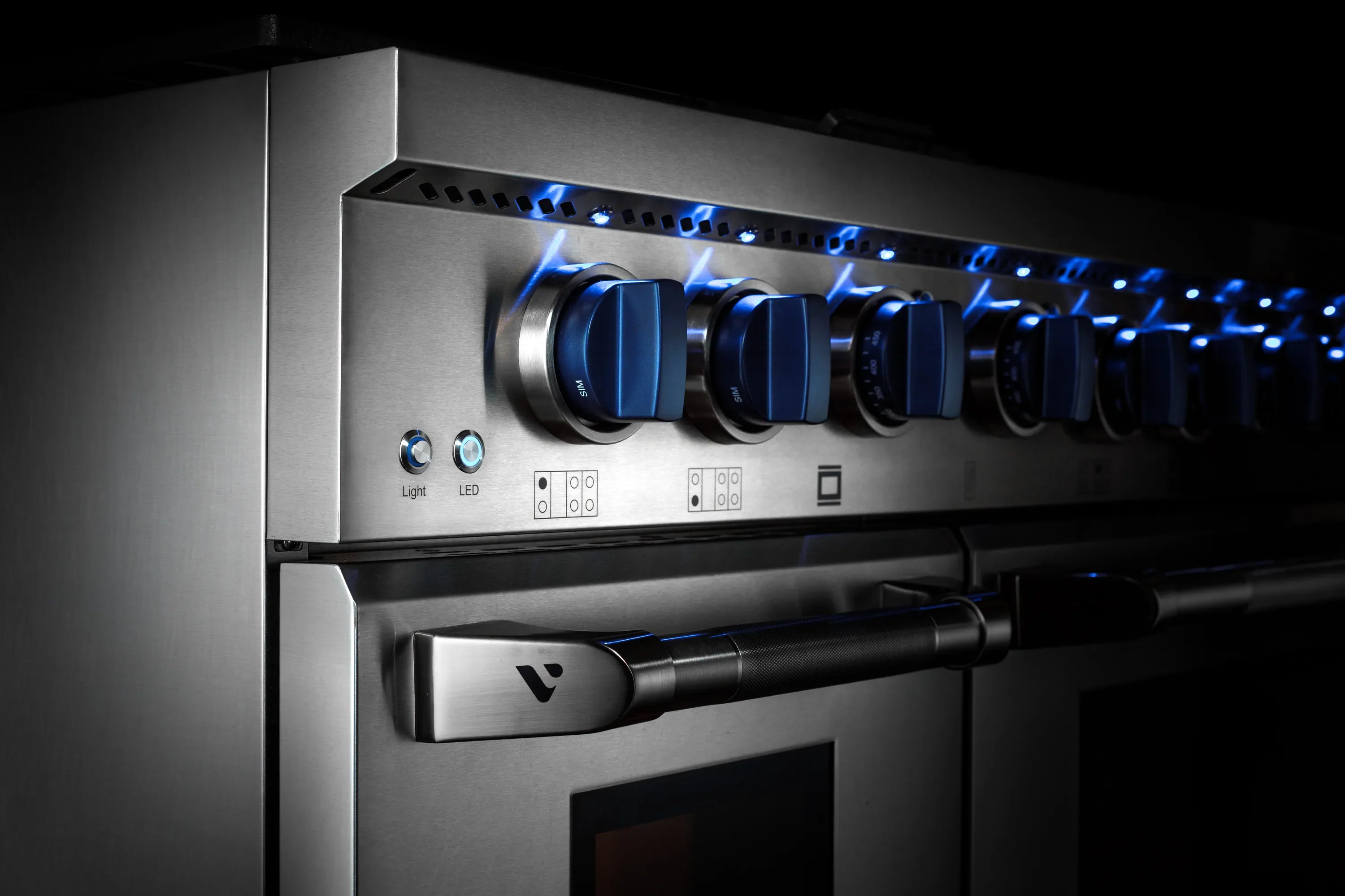 Vezeni 48-Inch Randolph Gas Range in Stainless Steel (VRN4802) - Image 9