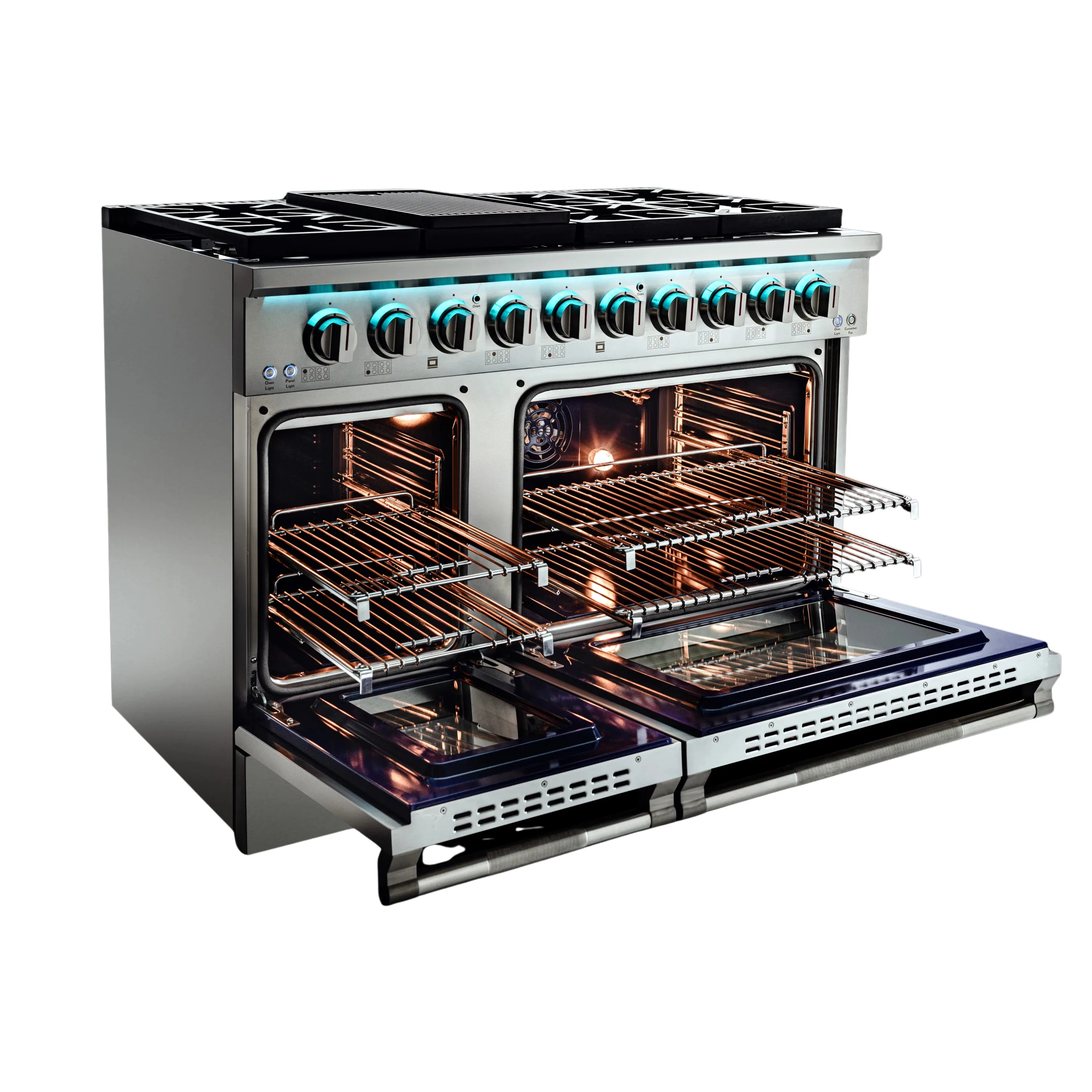 Vezeni 48-Inch Reminiscia Plus Gas Range in Stainless Steel (VRN4808-P) - Image 6