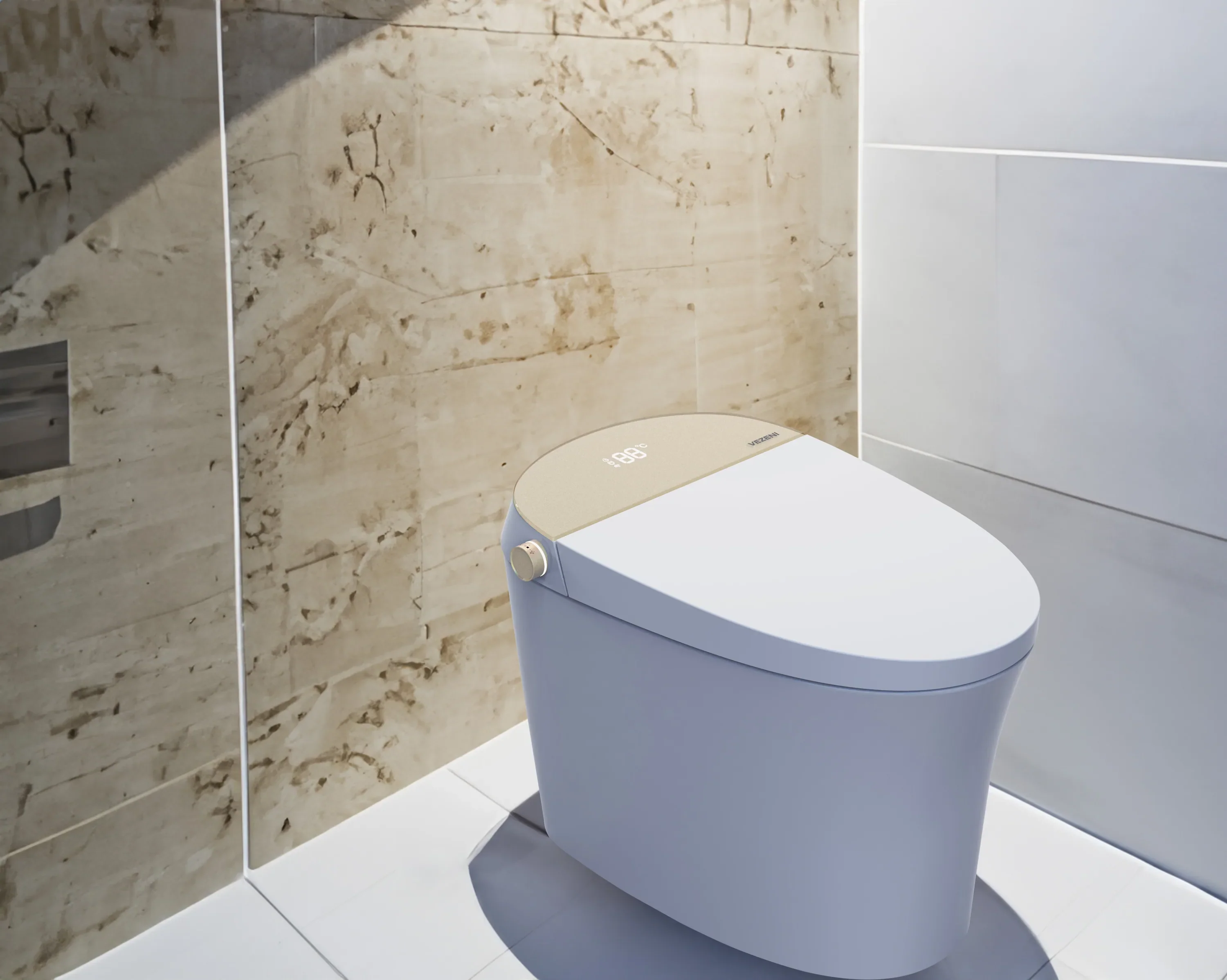 Vezeni Concert Collection Smart Toilet in Gold (VTA001-CG) - Image 2