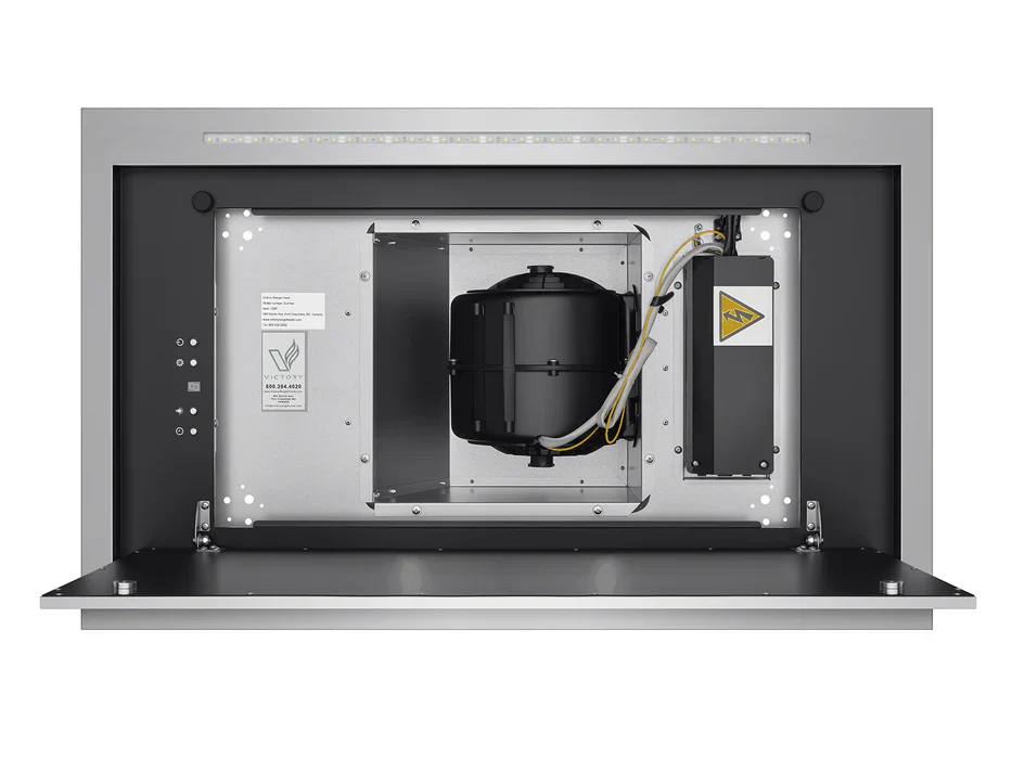 Victory 600 CFM Ceiling Mount Range Hood with Remote (Sunrise) - Image 6