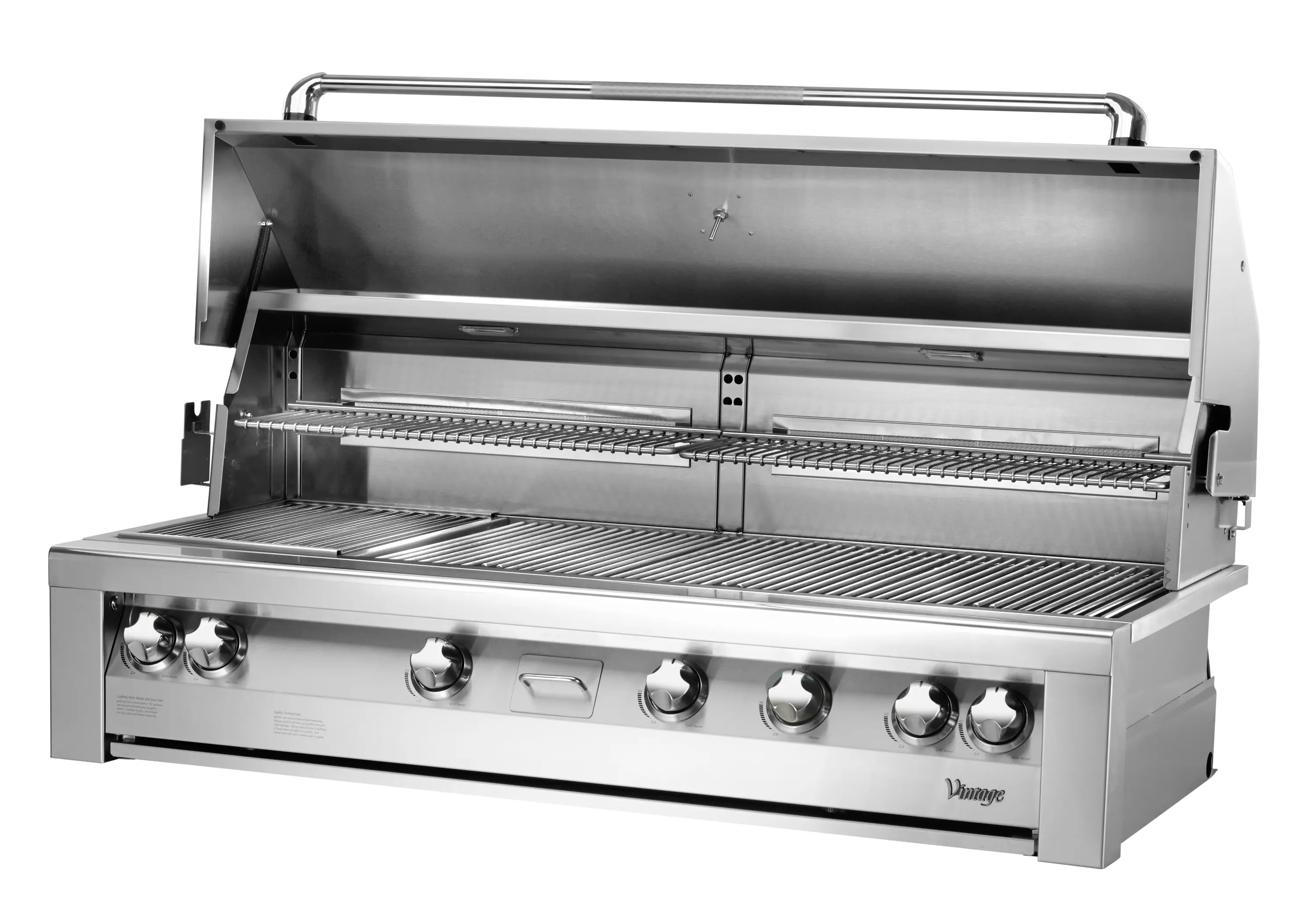 Vintage 56-Inch Built-In Liquid Propane Grill All Stainless Steel with Sear Zone (VBQ56SZG-L) - Image 2