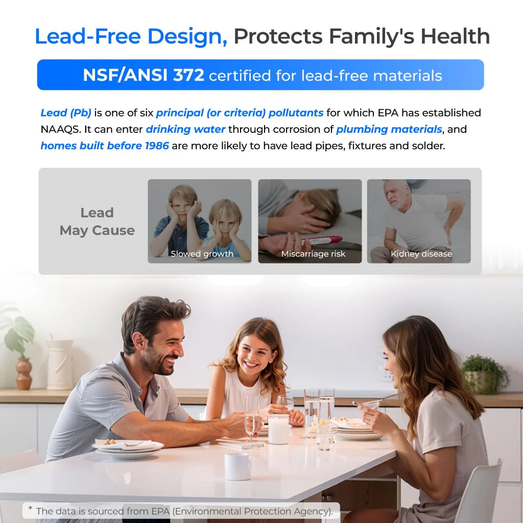 Waterdrop Reverse Osmosis System with WD-G2CF Filter, 7 Stage Tankless RO Water Filter System, Under Sink Water Filtration System (WD-G2-W) - Image 5