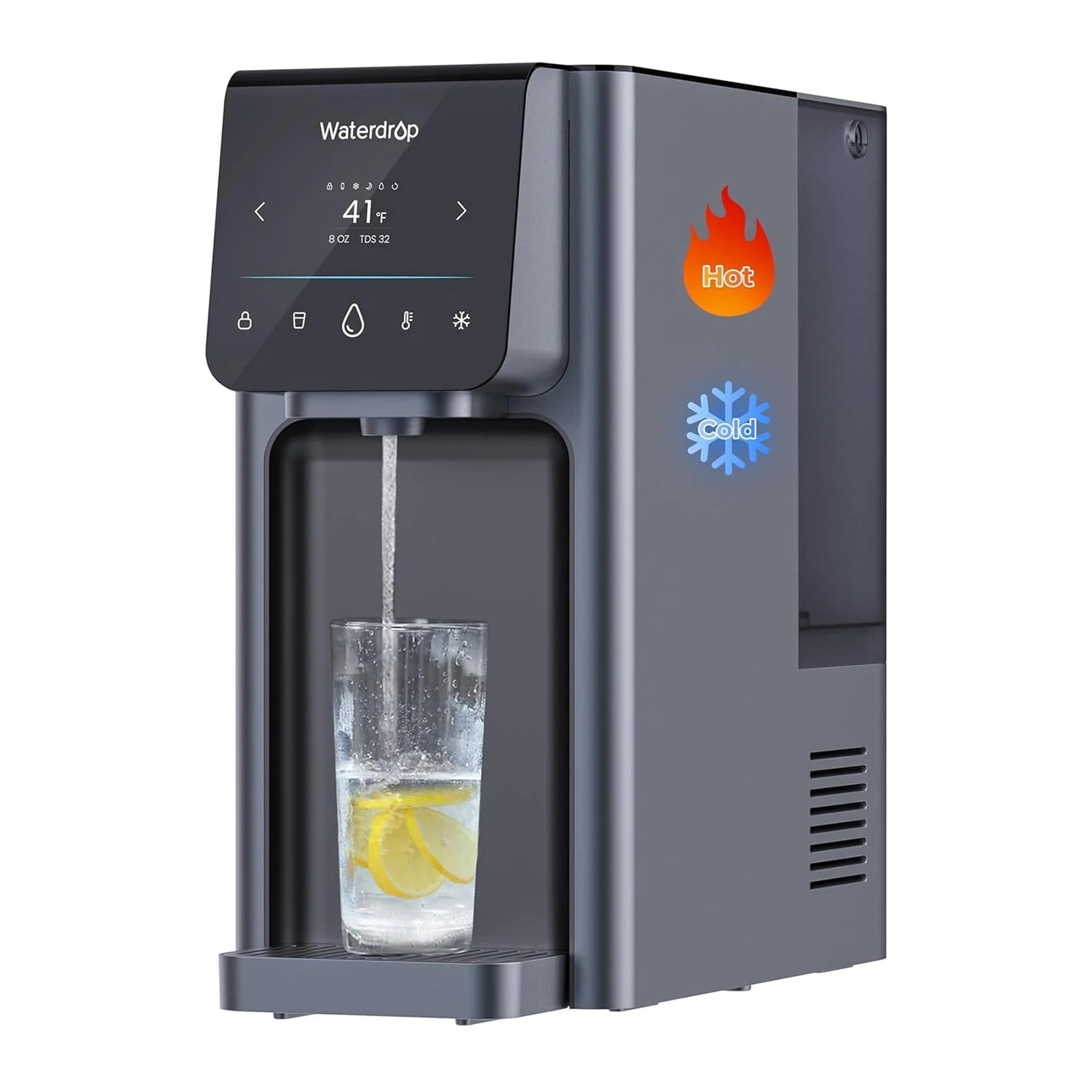 Waterdrop Countertop Reverse Osmosis System, NSF/ANSI 58 & 372 Certified, 7 Stage Filtration, Hot Cold Water Dispenser, RO System with 6 Temperature & 5 Volume Options, BPA Free (WD-A1) - Image 11