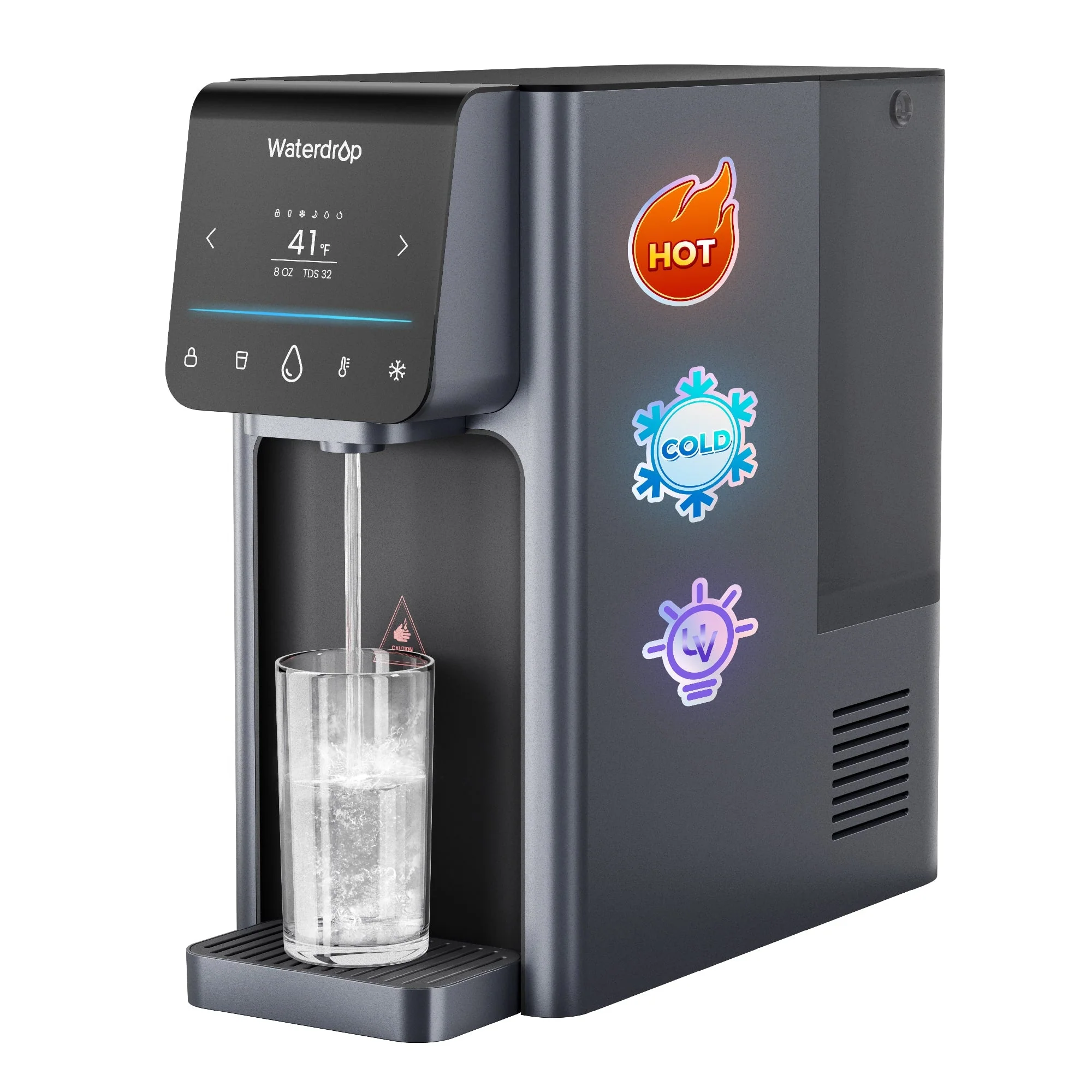 Waterdrop Countertop Reverse Osmosis System, NSF/ANSI 58 & 372 Certified, 7 Stage Filtration, Hot Cold Water Dispenser, RO System with 6 Temperature & 5 Volume Options, BPA Free (WD-A1) - Image 12