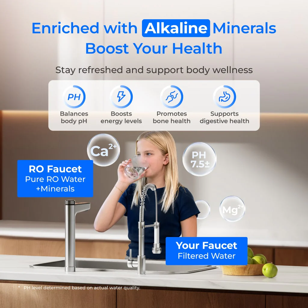 Waterdrop 1200 GPD Reverse Osmosis Water Filter, Alkaline Mineral pH+, NSF/ANSI 58&372 Certified, Tankless Reverse Osmosis System, 11-Stage, Smart Faucet, BPA Free (WD-X12-PRO) - Image 6